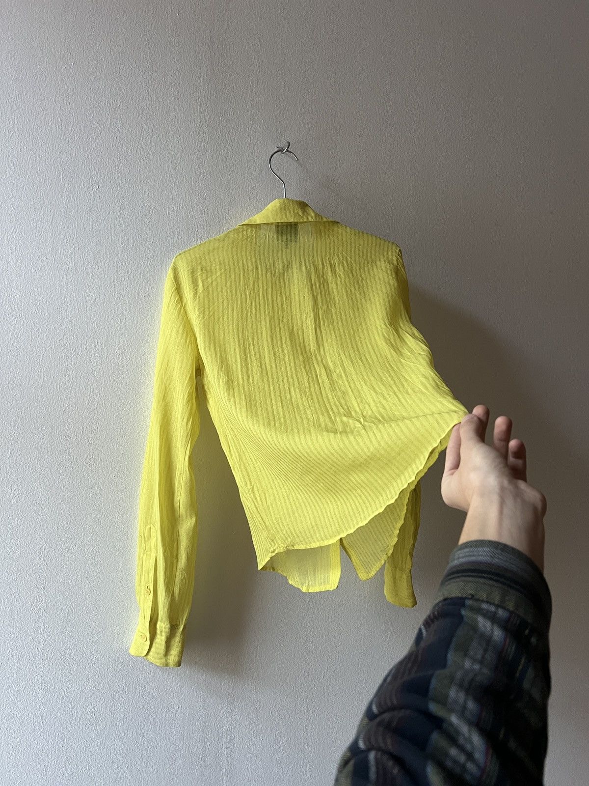 Vintage Just Cavalli Yellow Light Button Up Avantgarde Shirt