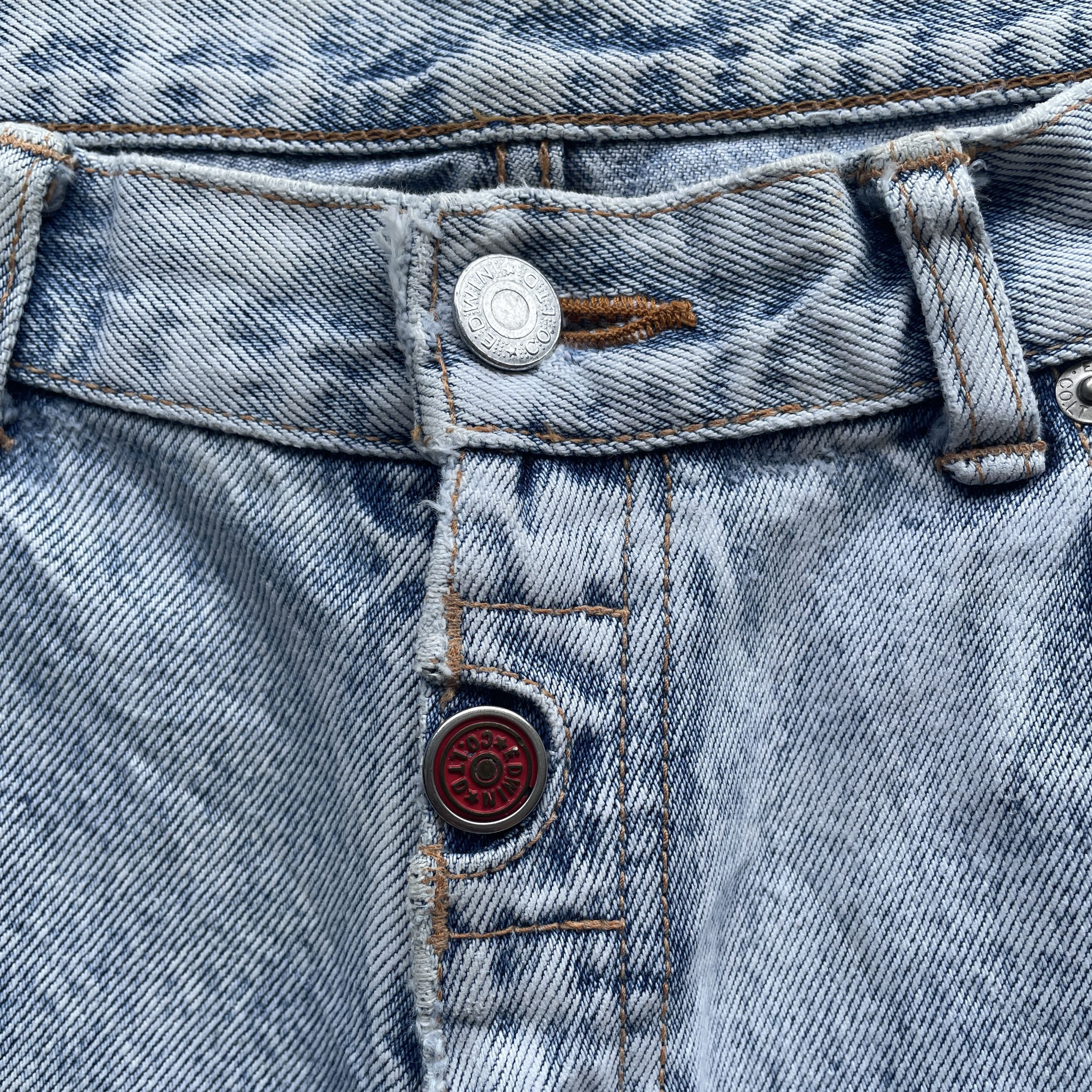 Edwin VINTAGE EDWIN WASH JEANS FADED DENIM DISTRESSED PANTS W33 Size US 33 - 6 Thumbnail