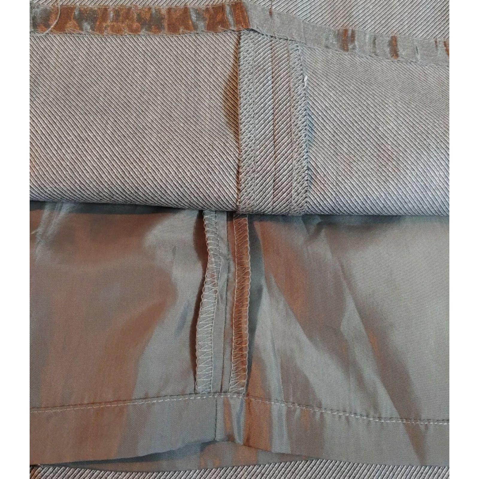 Worthington Worthington Skirt Womens 4 Long Pencil Lined Front Slit Back Zip Gray Twill Size 27" / US 4 / IT 40 - 5 Thumbnail
