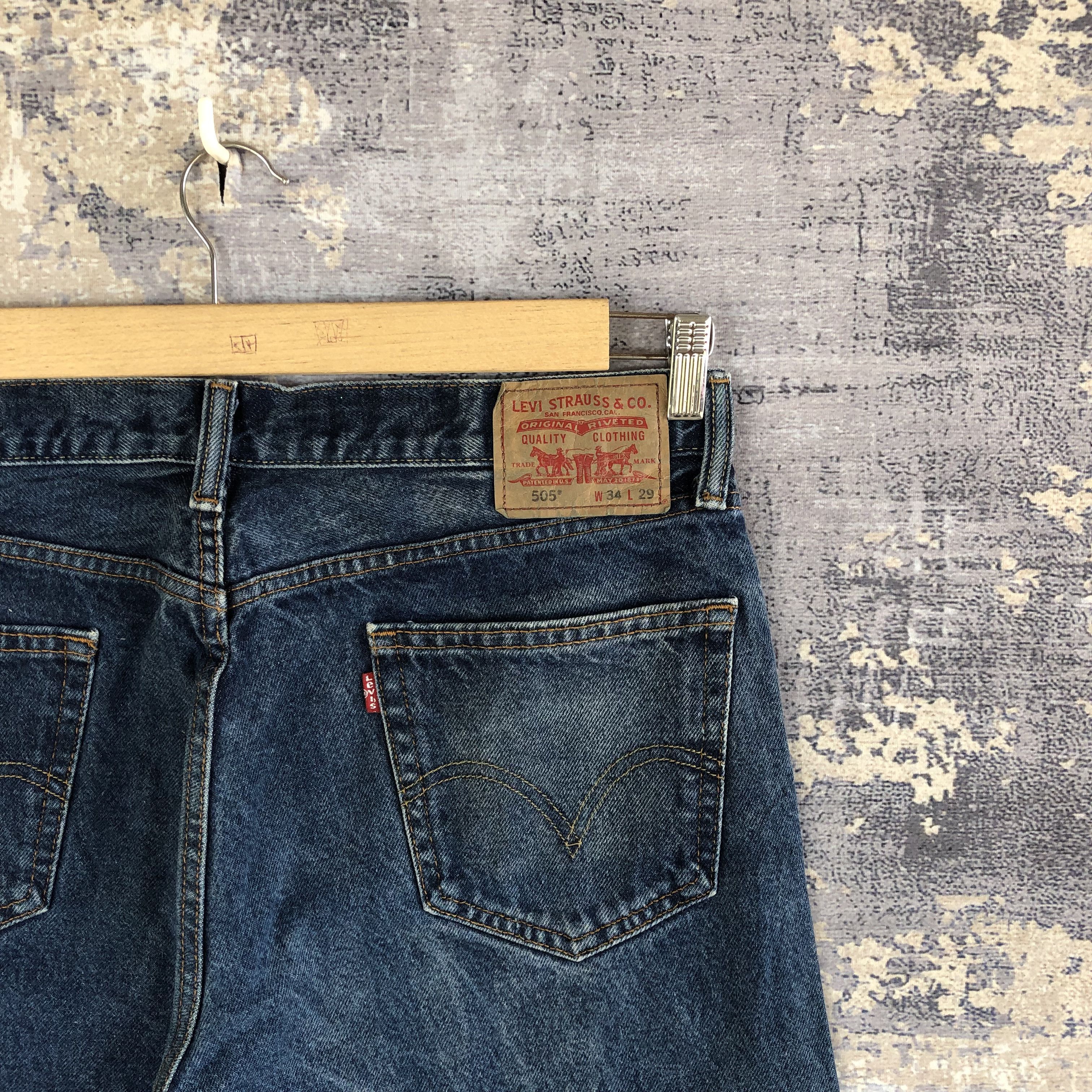 Levi's Vintage Levis 505 Straight Denim Levi's Faded Blue Jeans Size US 34 / EU 50 - 5 Thumbnail