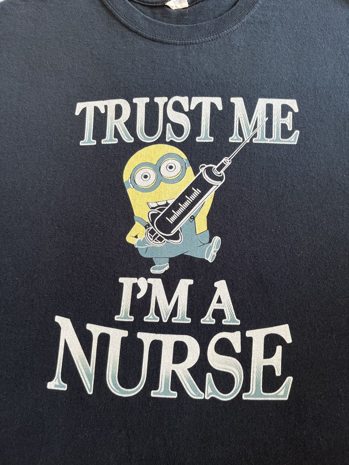 Cartoon Network Vintage Y2K Minions ”I’m A Nurse” Humor T-Shirt Size US XL / EU 56 / 4 - 3 Thumbnail
