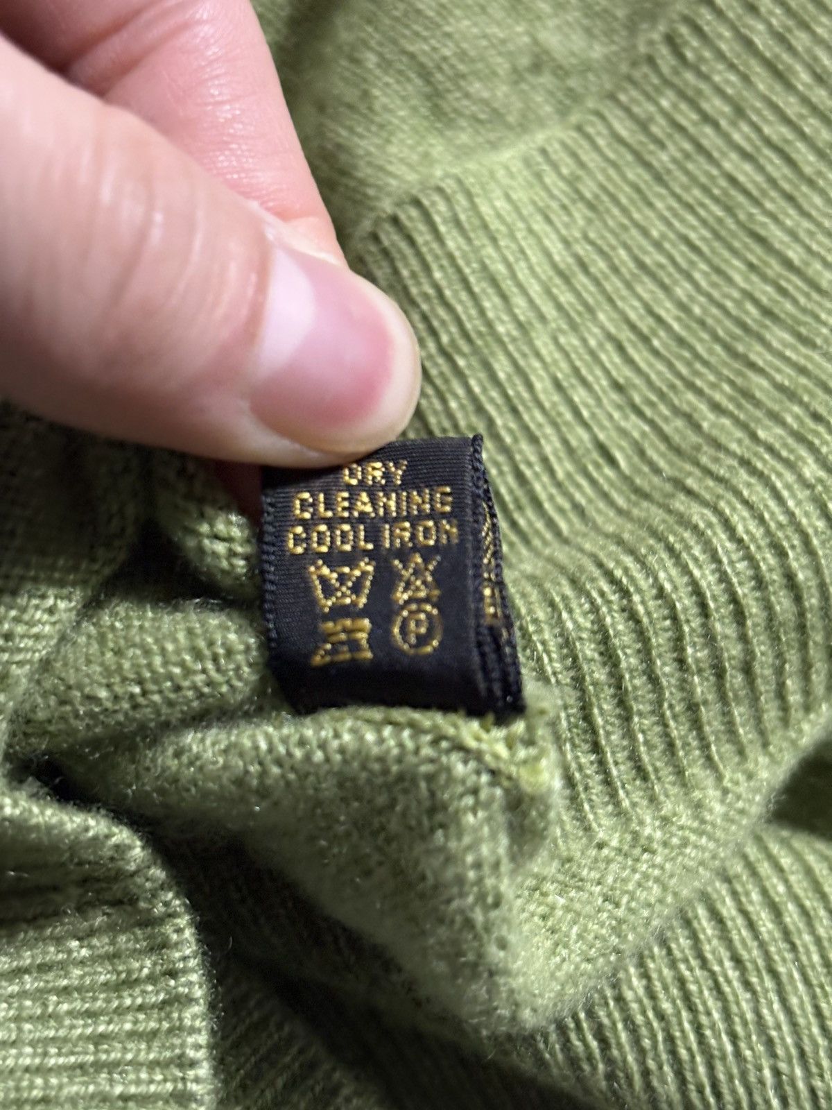 Loro Piana 58 Loro Piana Cashmere Sweater Crewneck Knit yellow green Size US XXL / EU 58 / 5 - 5 Thumbnail