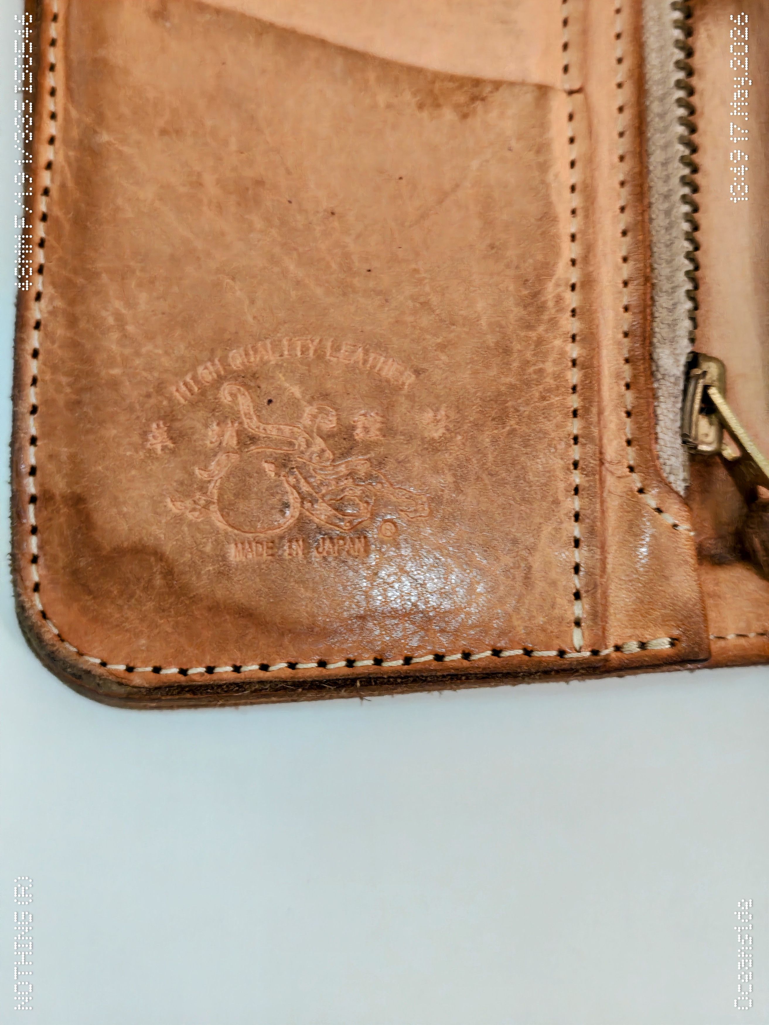 Japanese Brand Japanese Veg Tan Leather Wallet Amazing Patina Made In Japan Size ONE SIZE - 6 Thumbnail