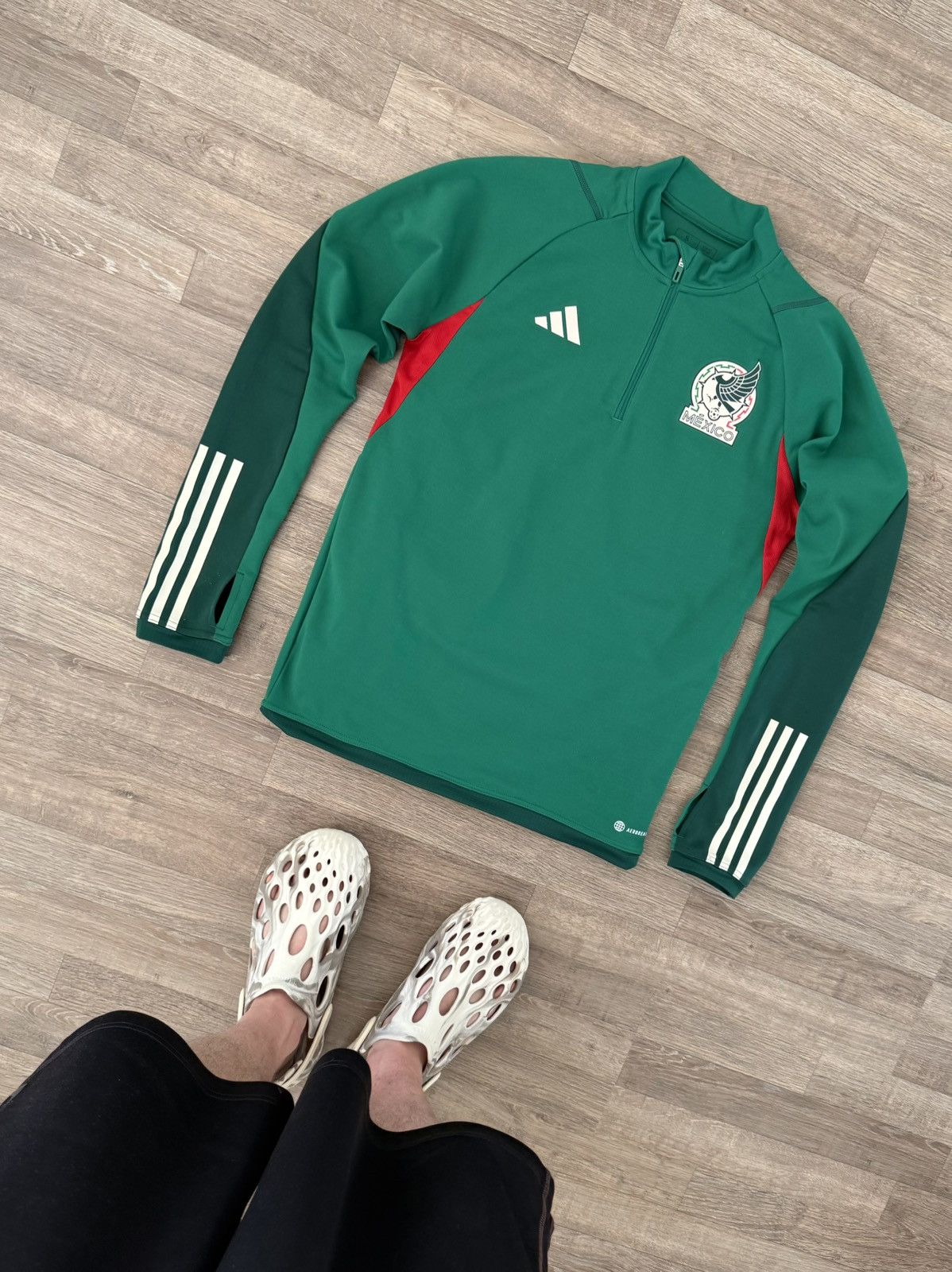 Vintage Adidas Y2K Mexico National Track Soccer Blokecore Jacket Size US S / EU 44-46 / 1 - 10 Thumbnail