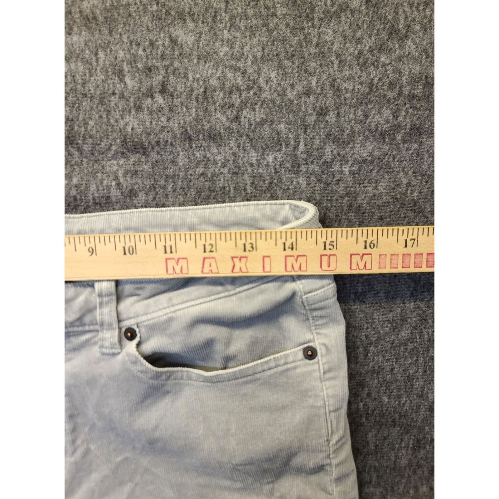 Patagonia Patagonia Pants Womens 29x31 Corduroy Slim Fit Mid Rise Everyday Gray Cotton Spandex Size 29" - 3 Thumbnail