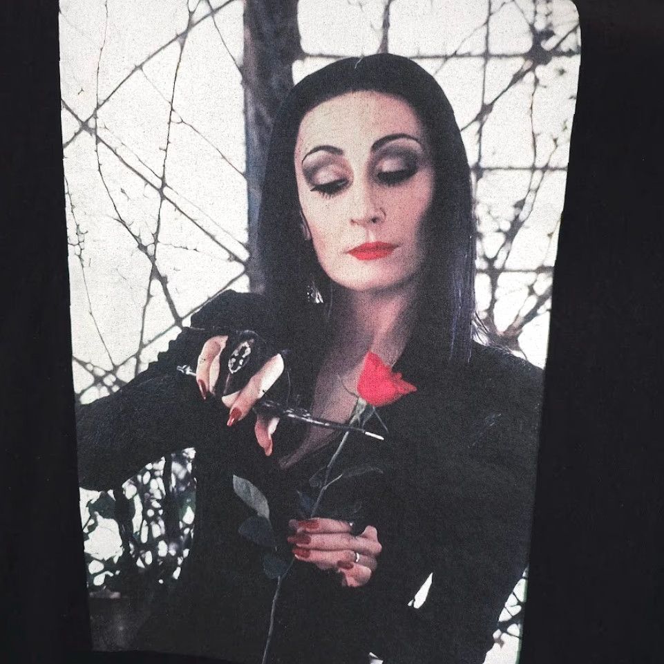 Gildan Morticia Addams T Shirt Mens 3XL Black The Addams Family Horror Comedy Shirt Size US XXL / EU 58 / 5 - 3 Thumbnail