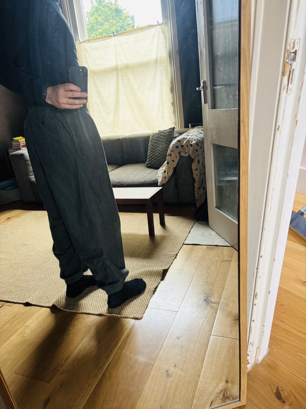 Yohji Yamamoto Yohji Yamamoto Y’s Grey Parachute Trousers Size US 34 / EU 50 - 2 Thumbnail