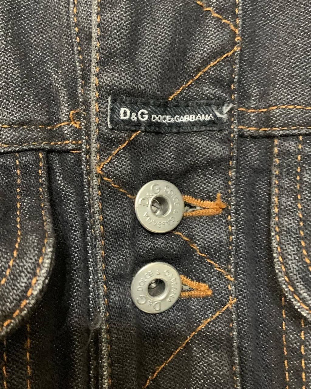 Dolce & Gabbana Vintage D&G Dolce Gabbana Rabbit Fur Denim Jacket sz.L Size L / US 10 / IT 46 - 6 Thumbnail