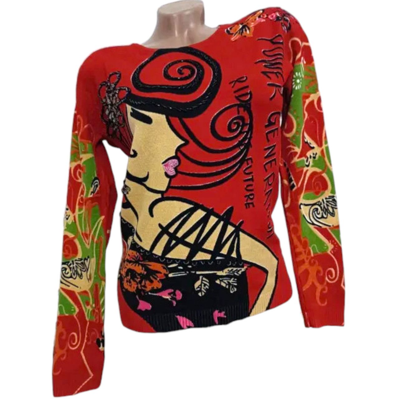 Other Printed jumper sz M Size M / US 6-8 / IT 42-44 - 1 Thumbnail