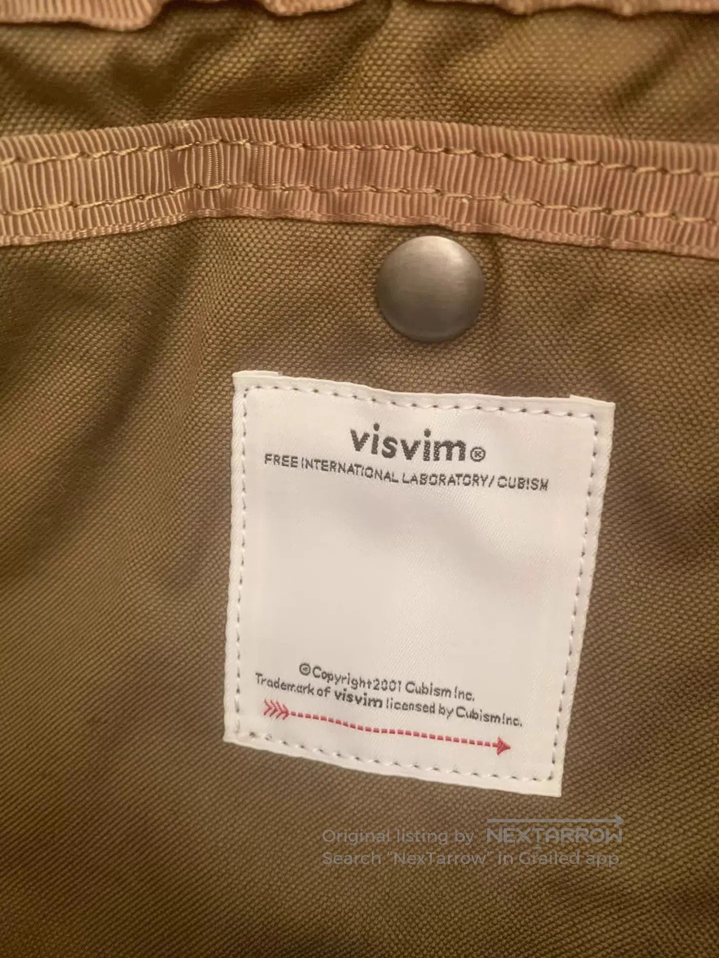 Visvim Beige Quilted Tote Bag with Structured Straps. Size ONE SIZE - 7 Thumbnail