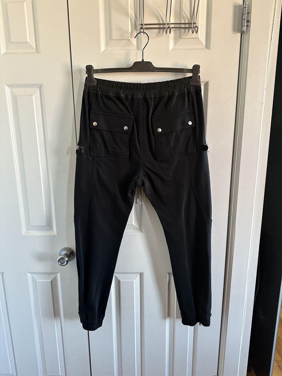 Rick Owens NEW F/W21 GETHSEMANE Black Bauhaus Zip Detail Cargo Pants Size 32" / US 10 / IT 46 - 16 Thumbnail