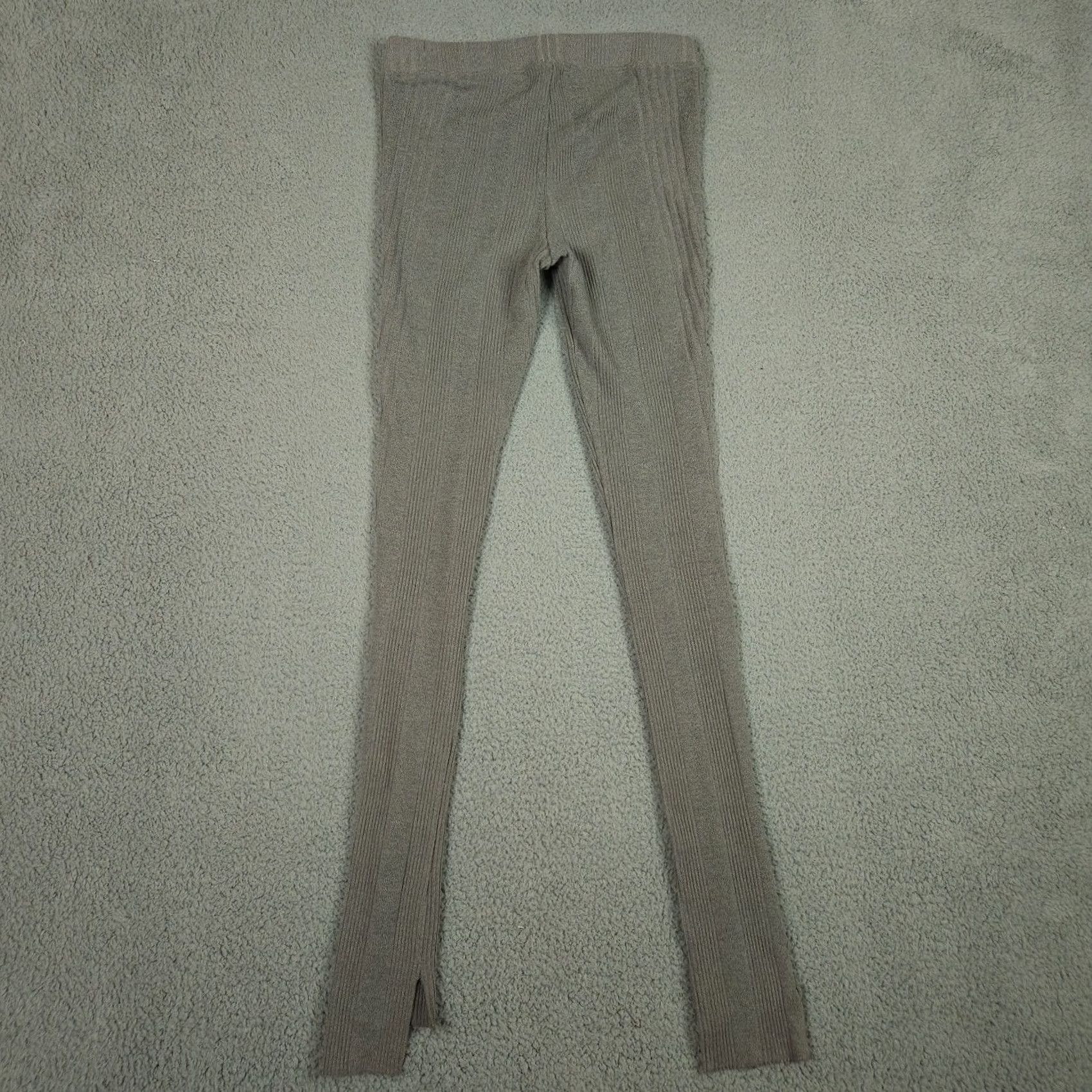 Free People Free People pant Womens Size S grey knit button leg pull-on skinny Size 28" / US 6 / IT 42 - 2 Thumbnail