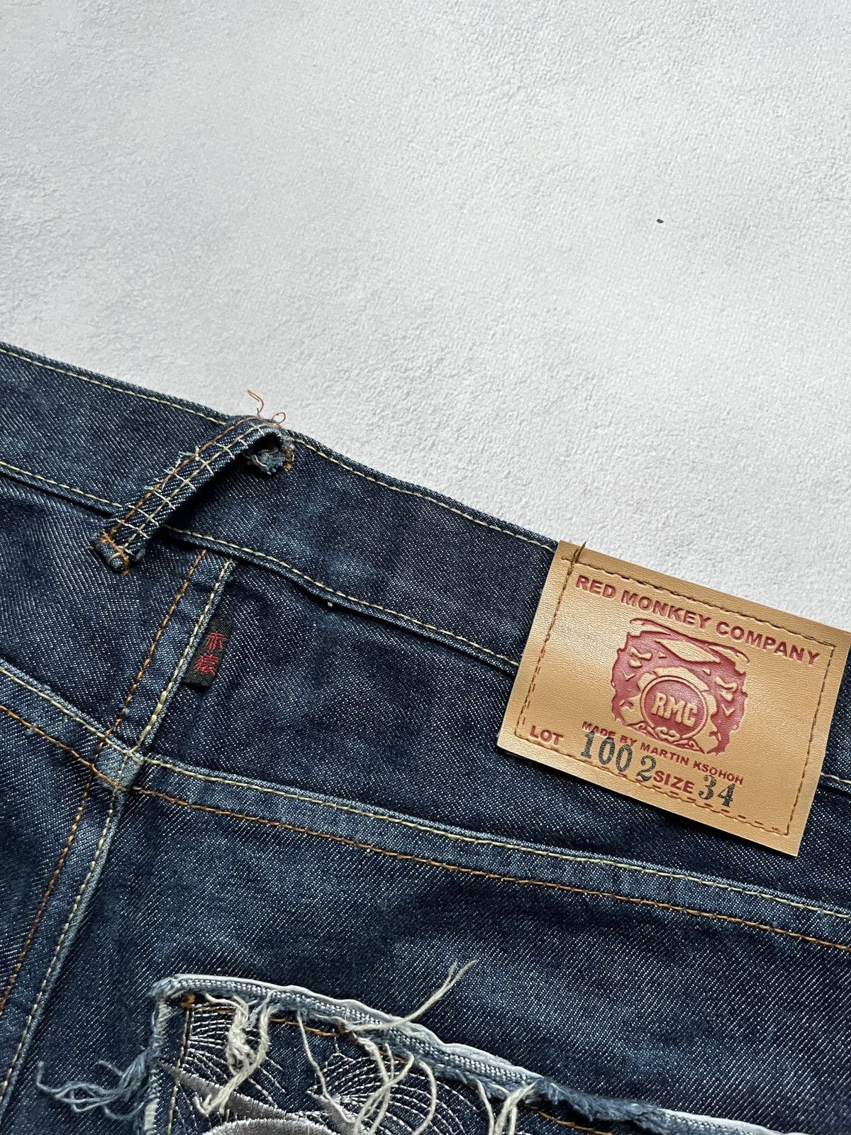 RMC Jeans Vintage rare red monkey company jeans Size US 34 / EU 50 - 4 Thumbnail