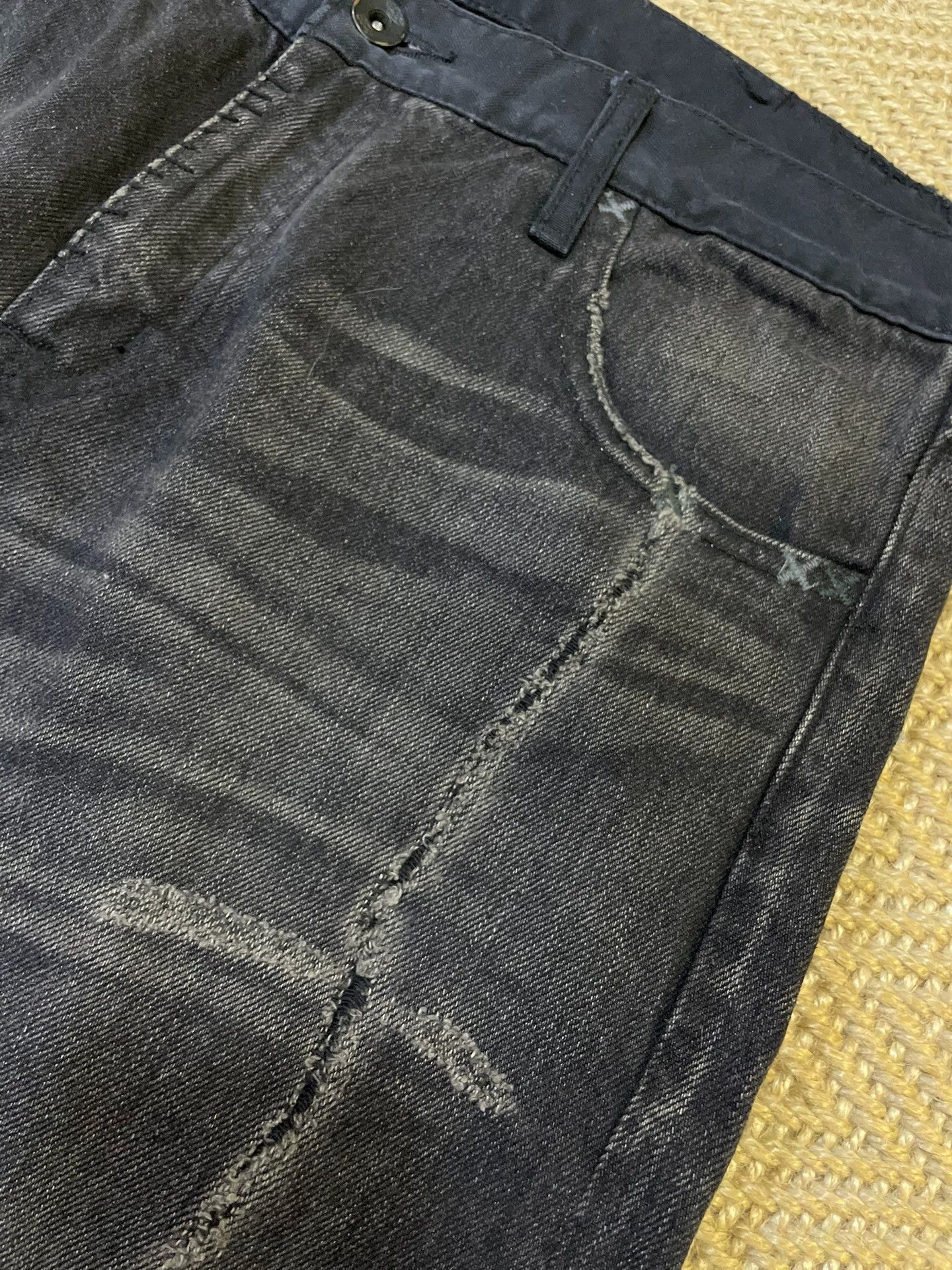 Neighborhood NEIGHBORHOOD 07EX Cut-Patch Denim Jeans NARROW M New (Ox) Size US 32 / EU 48 - 6 Thumbnail