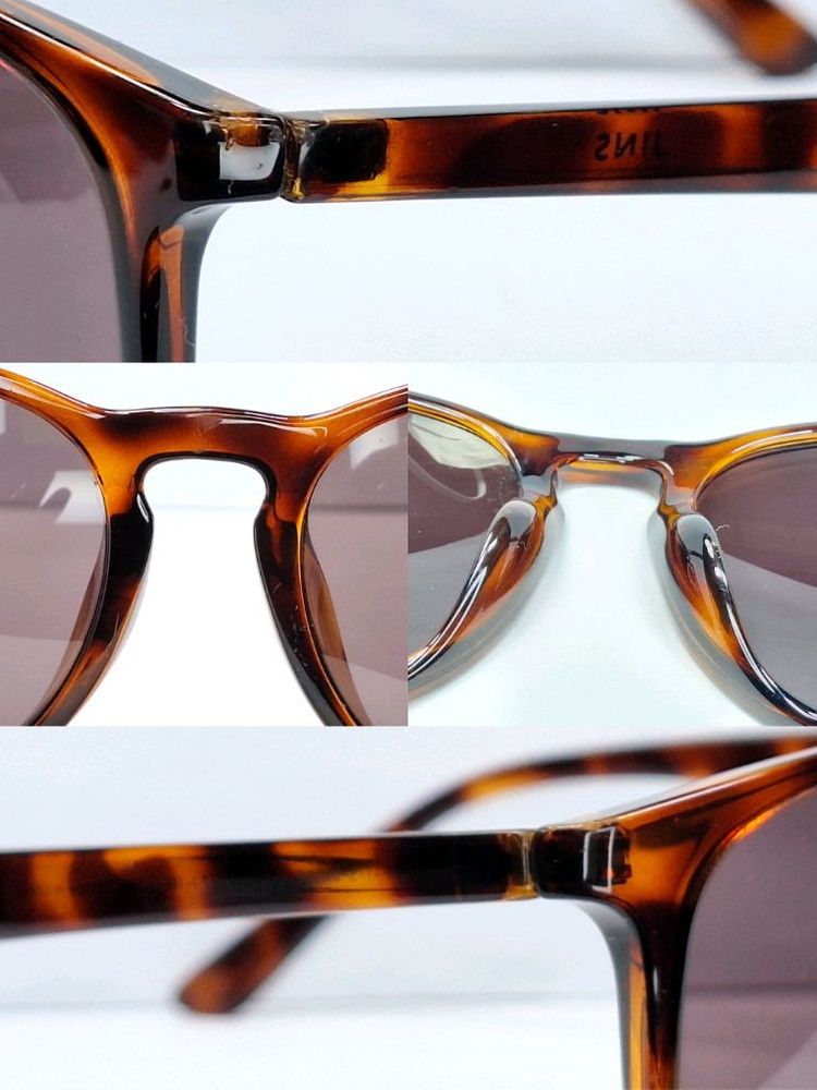 JINS JINS MRF-17S-830 Wellington Sunglasses Brown Demi Tortoise Size ONE SIZE - 8 Thumbnail