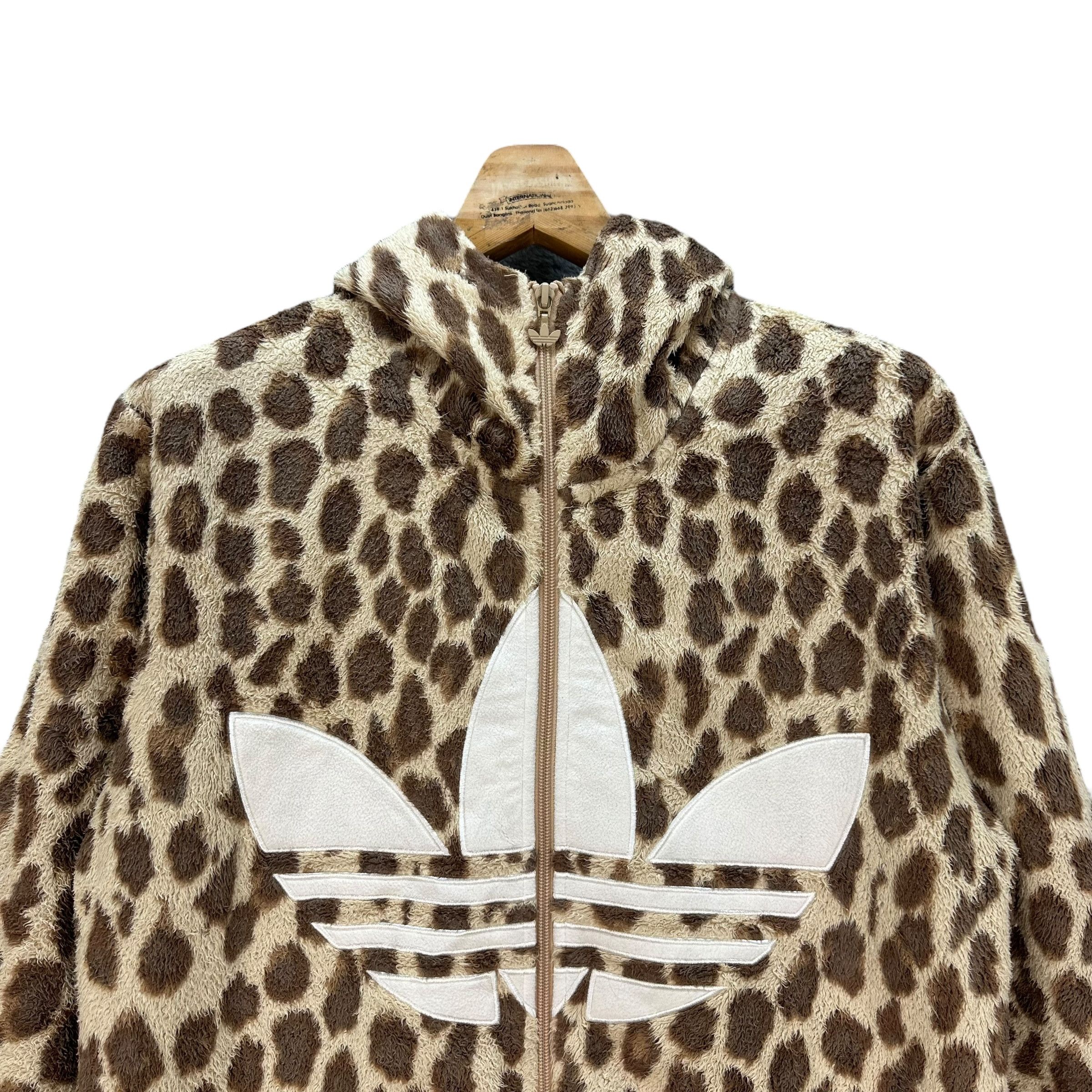 Adidas ADIDAS CHEETAH BIG LOGO ZIPPER FLEECE HOODIES #8823-029 Size US M / EU 48-50 / 2 - 2 Thumbnail