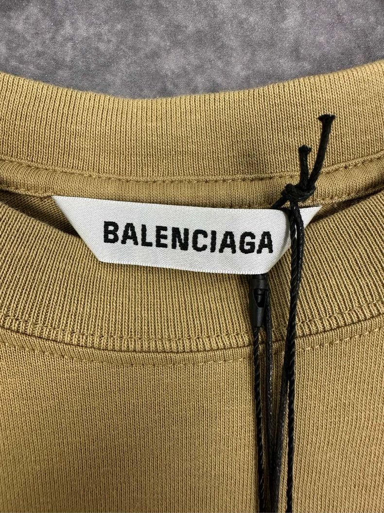 Balenciaga Balenciaga Khaki embroidered Logo short sleeve Size US XS / EU 42 / 0 - 3 Thumbnail