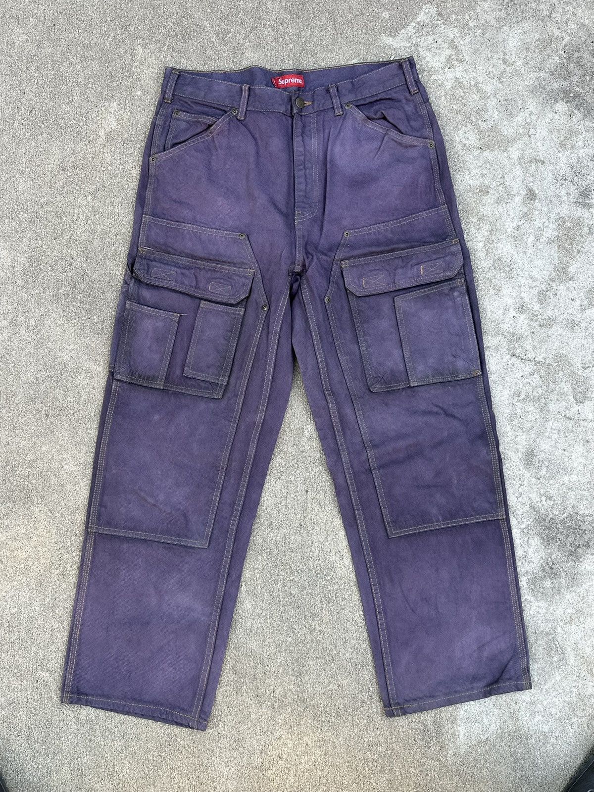 Supreme Supreme double knee denim utility pant Size US 32 / EU 48 - 1 Thumbnail