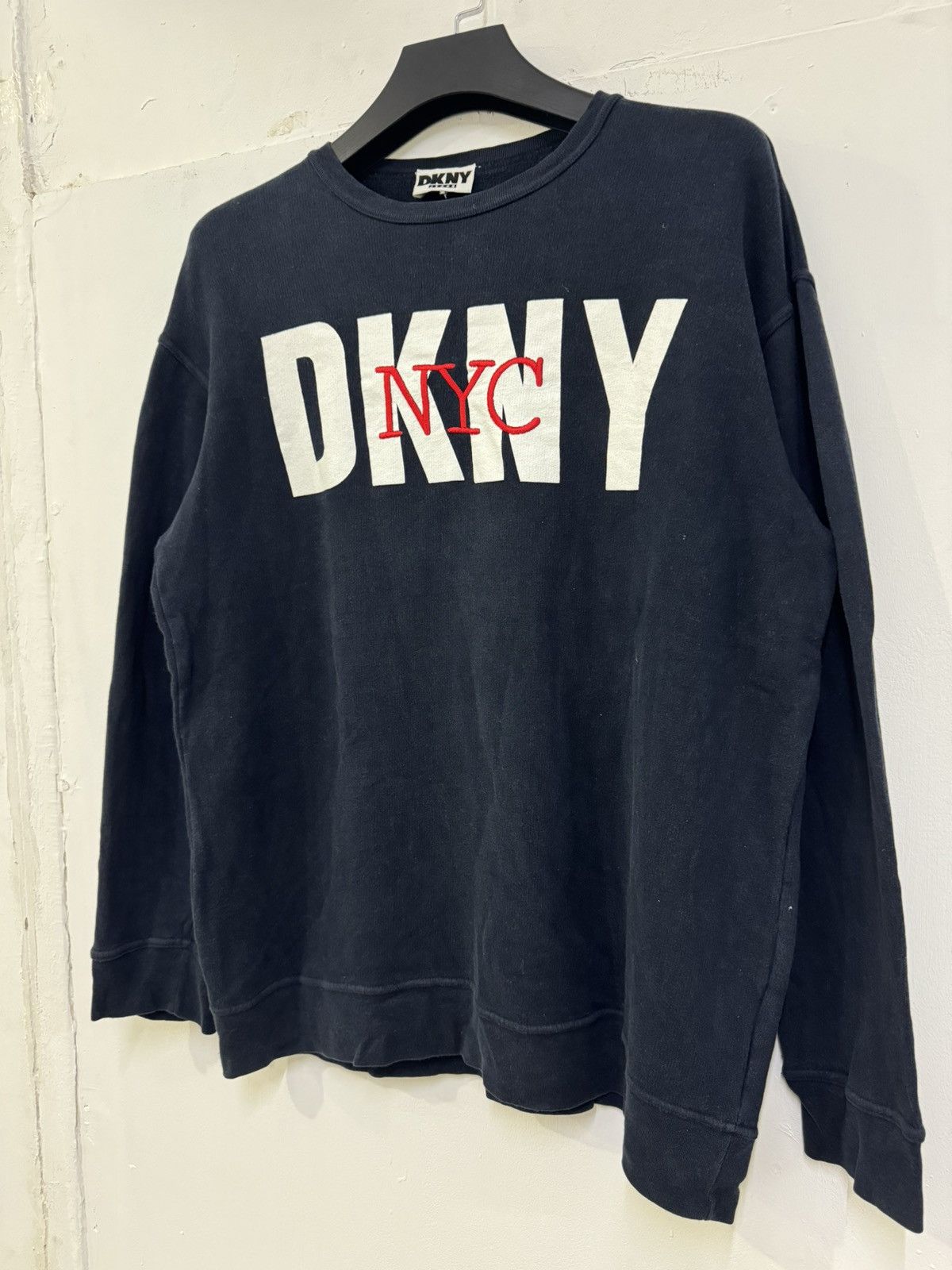 DKNY 💥 VINTAGE DKNY JEANS 90s SWEATSHIRT Size US XL / EU 56 / 4 - 3 Thumbnail
