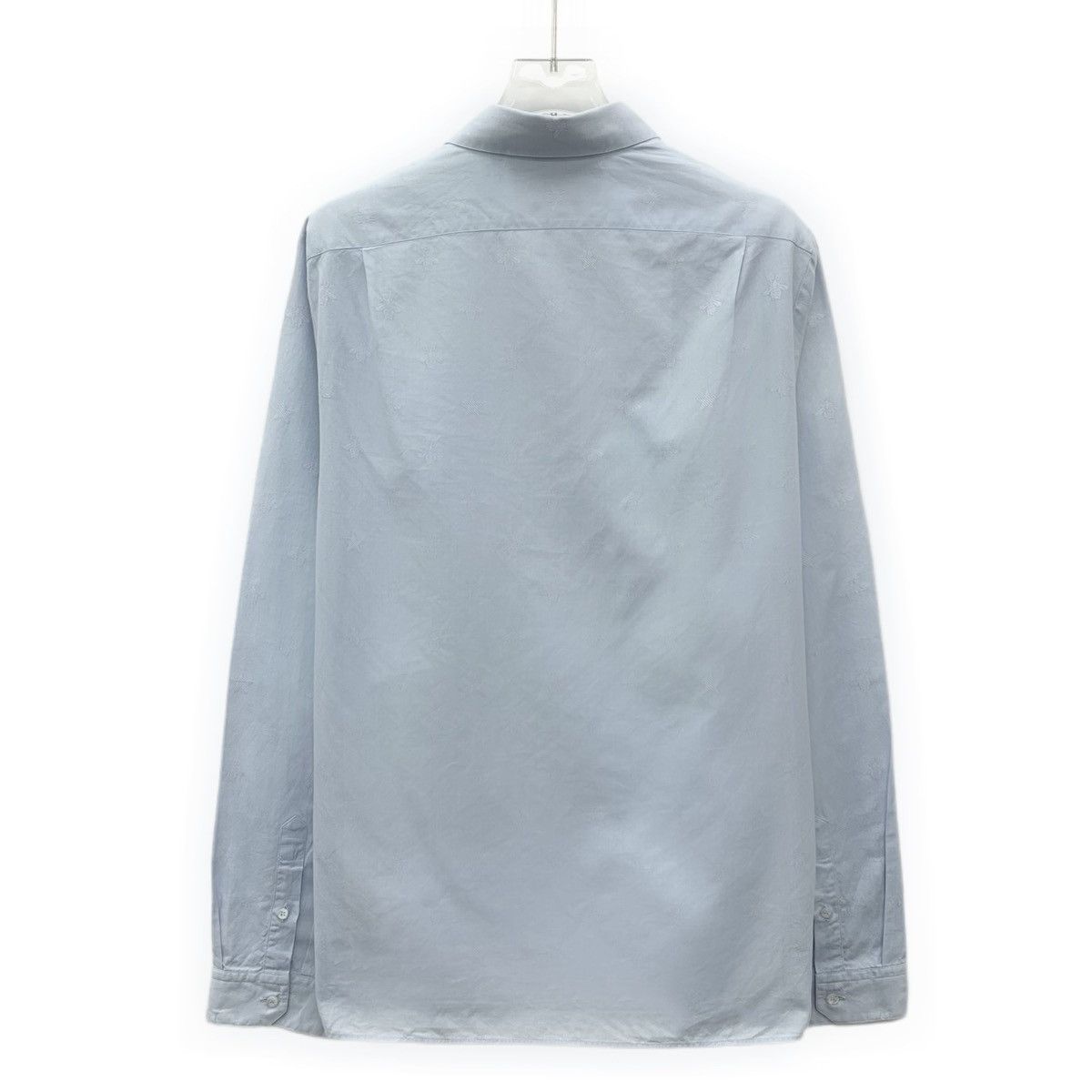 Gucci Gucci Light Blue Bee Embroidered Long Sleeve Shirt K26WX Size M / US 6-8 / IT 42-44 - 2 Thumbnail