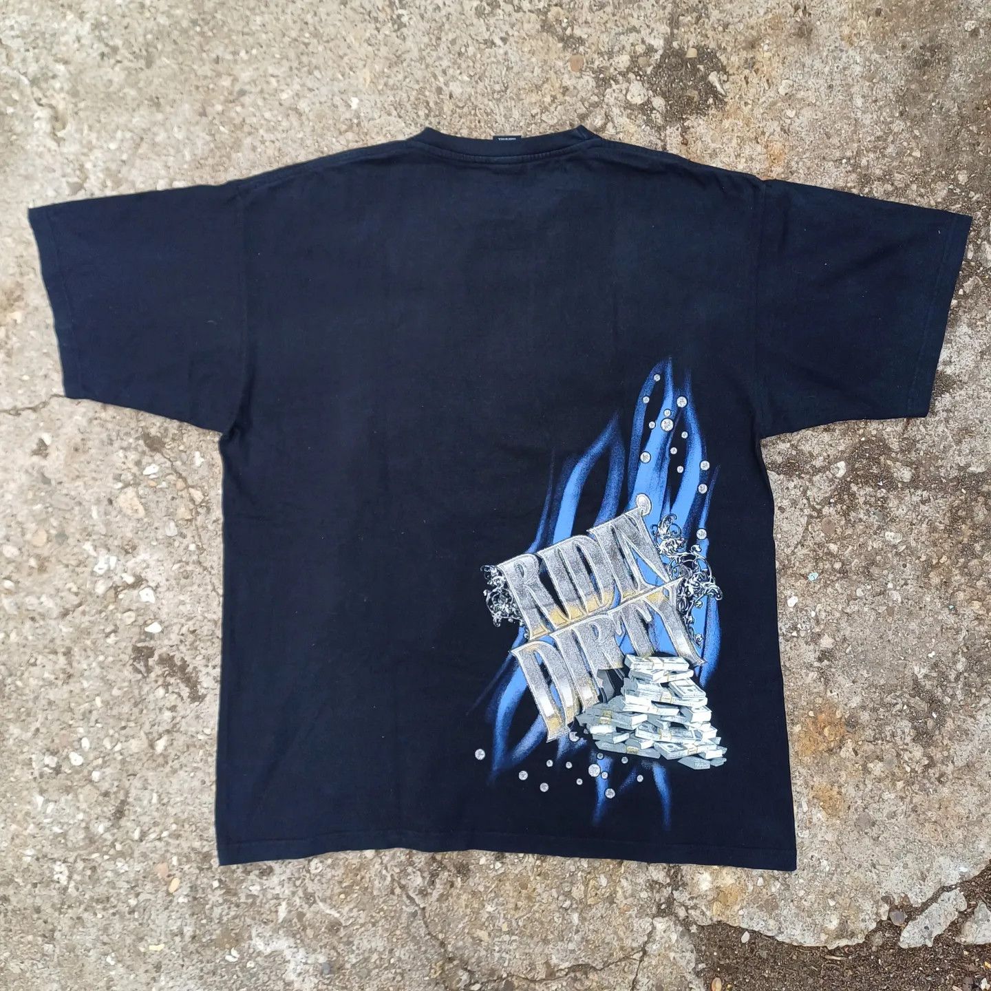 Rap Tees × Vintage Vintage 'Ridin Dirty' T-Shirt FUYA Made in U.S.A Size US XL / EU 56 / 4 - 2 Thumbnail