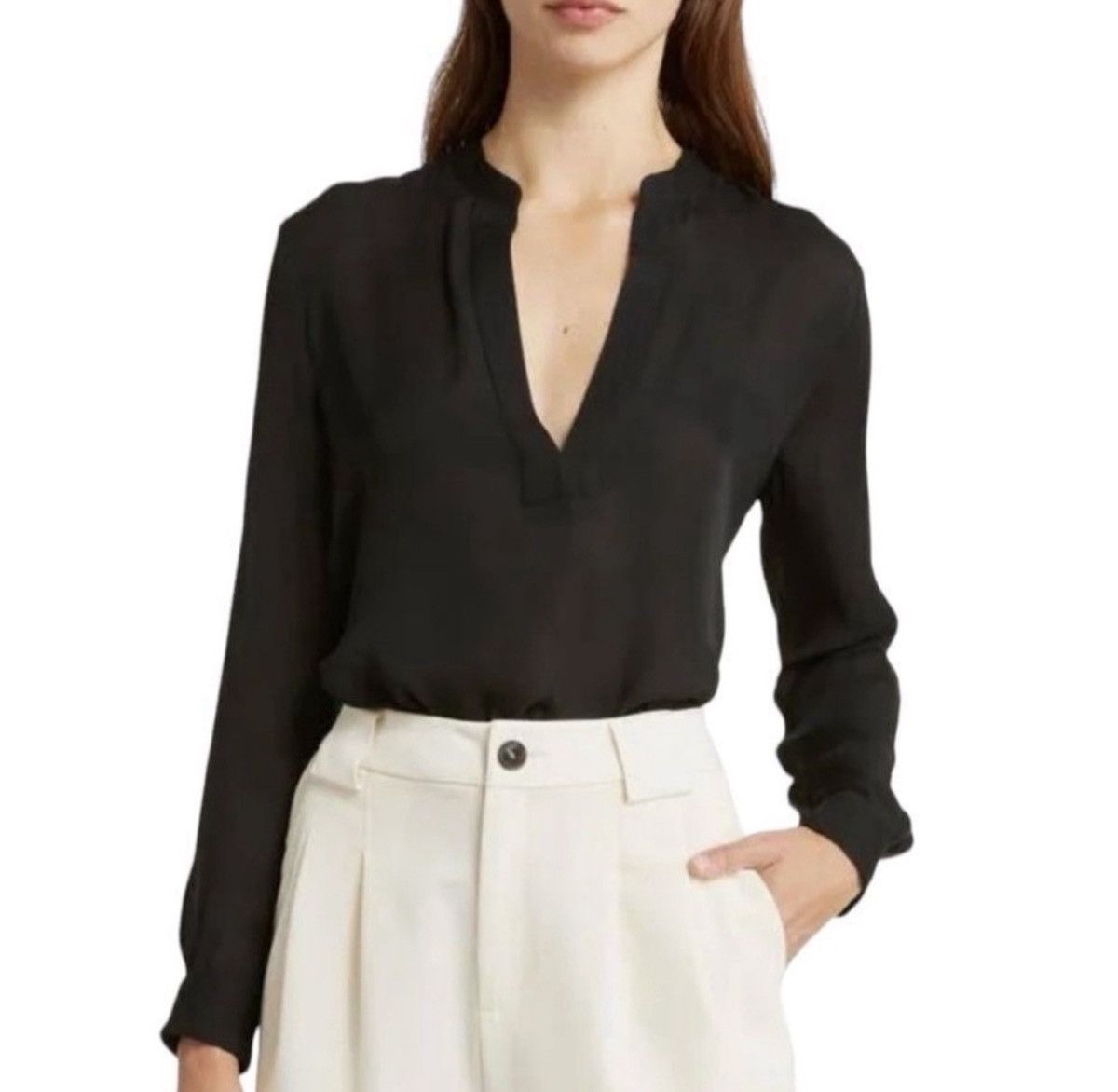 Nili Lotan Nili Lotan Silk Blouse Size L / US 10 / IT 46 - 1 Thumbnail