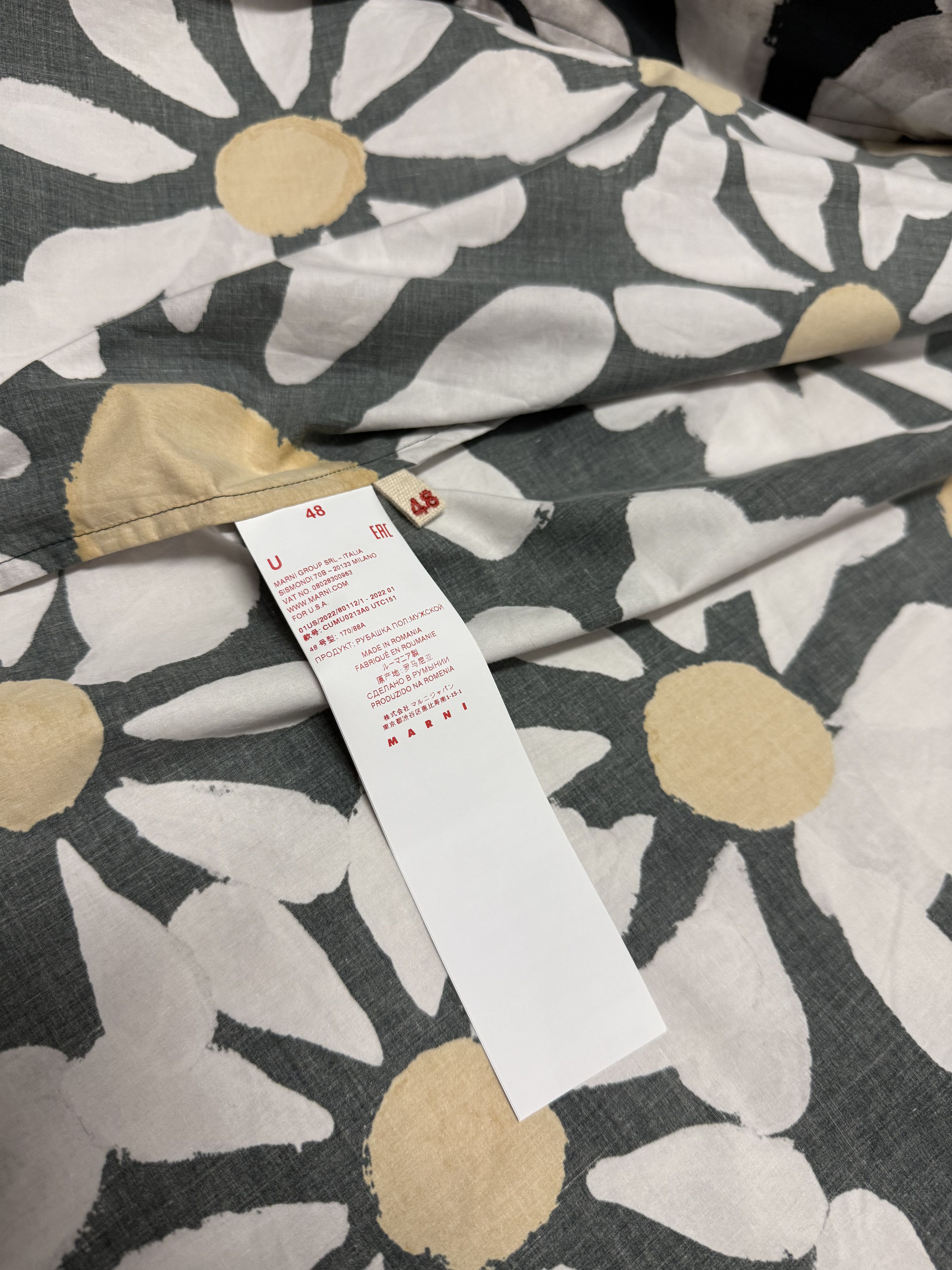 Marni Flower Button Up Size US M / EU 48-50 / 2 - 5 Thumbnail