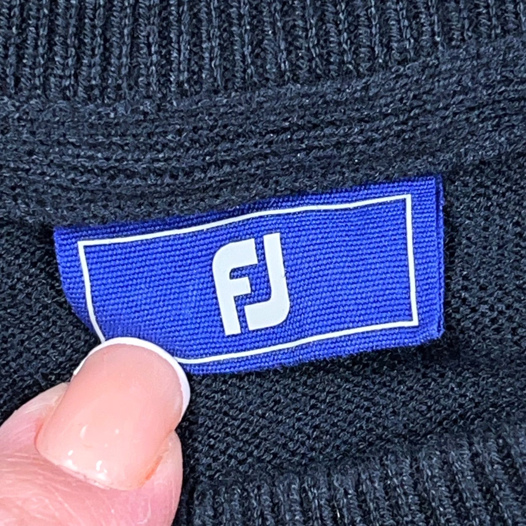 Footjoy FootJoy Sweater Men XL Black Pullover Wool Blend Knit Mock Neck Zip Embroidered Logo Golf Outdoor Classic Lightweight All Seasons Size US XL / EU 56 / 4 - 5 Thumbnail