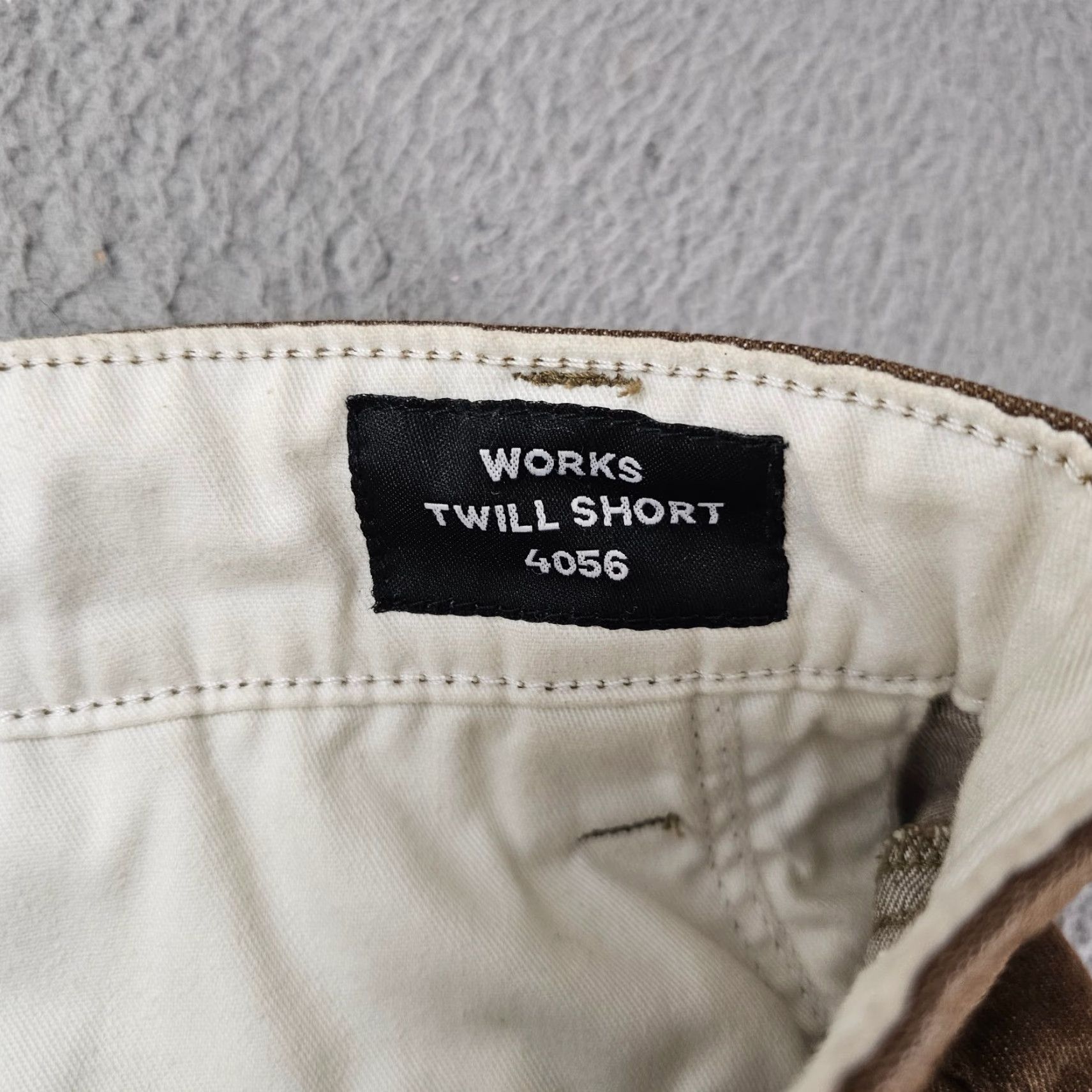 Denime Saint Works Mens 30 Twill Shorts Brown Denim Cotton Blend Cargo Xs? Size US 30 / EU 46 - 4 Thumbnail