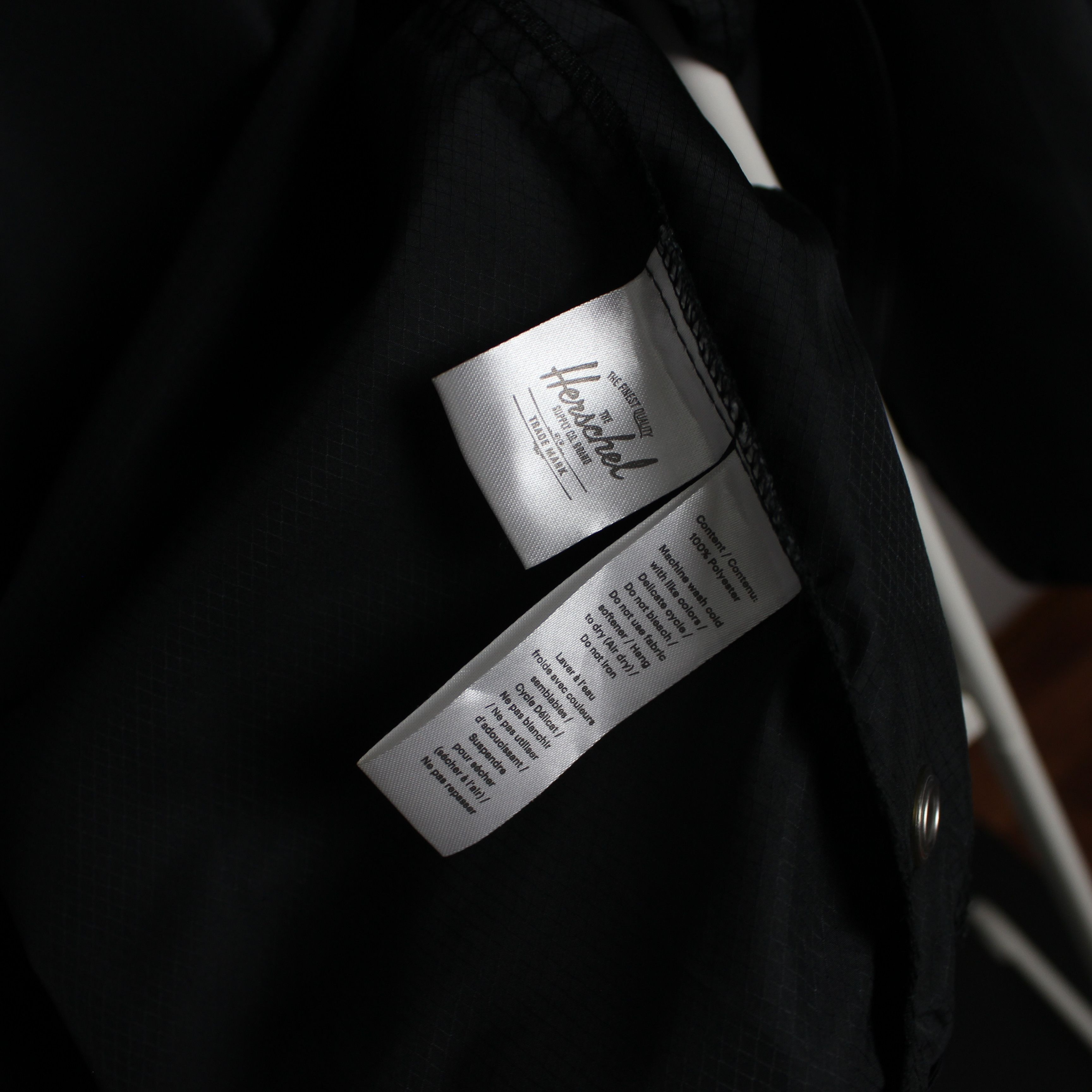 Herschel Supply Co. Herschel light jacket men cotton M black Size US M / EU 48-50 / 2 - 4 Thumbnail