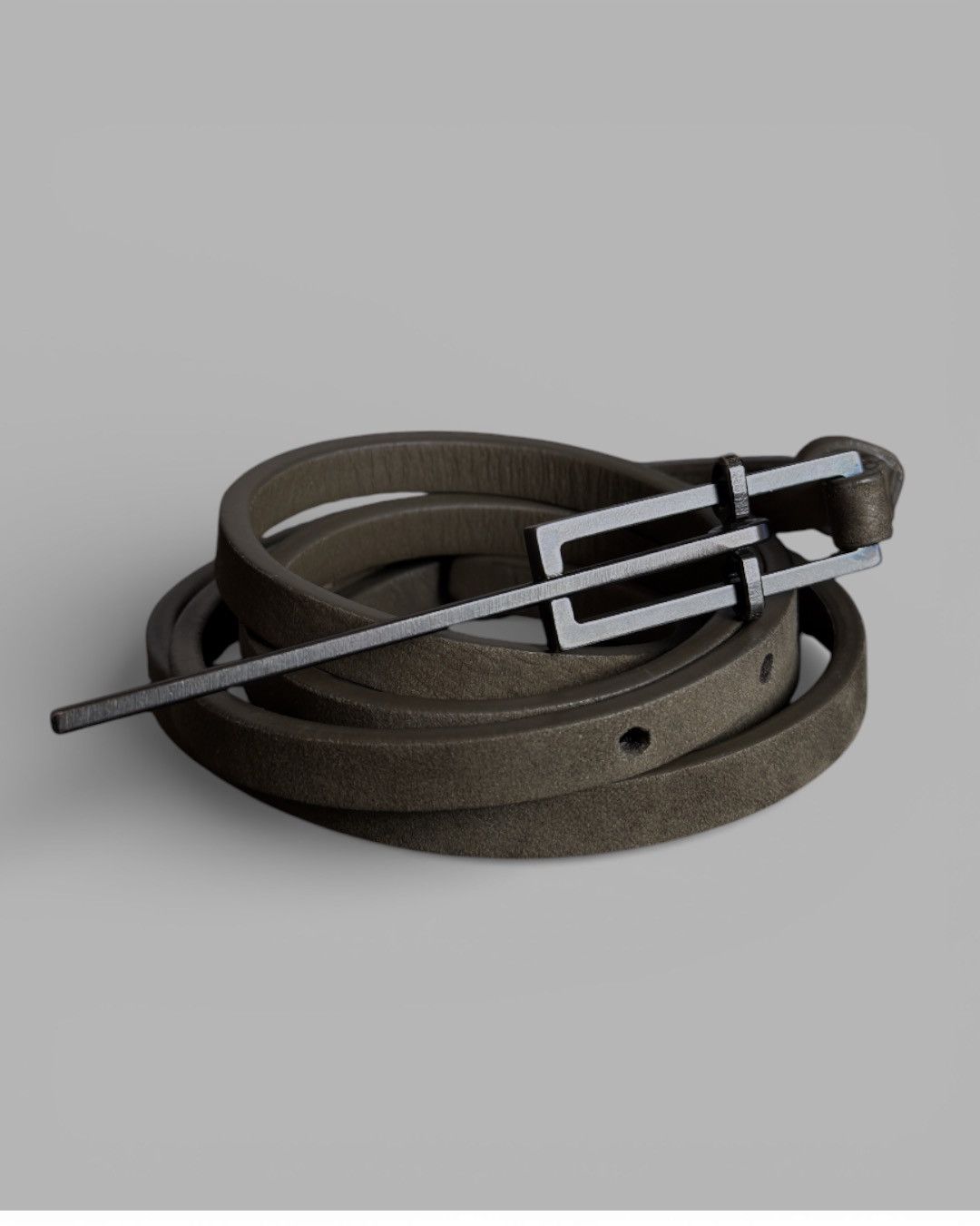 Haider Ackermann Haider Ackermann Double Wrap Thin Designer Leather Belt Size ONE SIZE - 1 Thumbnail