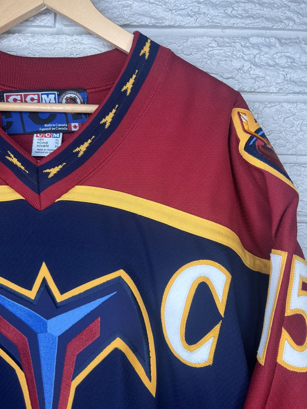 Ccm Vintage CCM Atlanta Thrashers Dany Heatley NHL Jersey Size US XL / EU 56 / 4 - 4 Thumbnail
