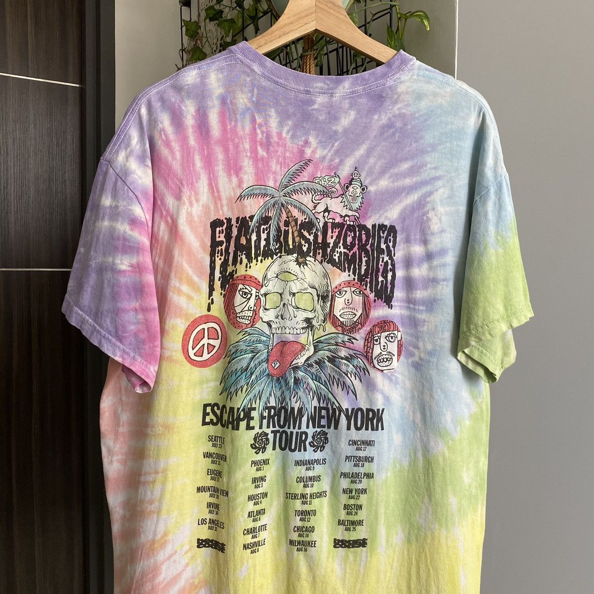 Flatbush Zombies Flatbush Zombies Escape From New York Tour Tie Dye Tshirt Size US L / EU 52-54 / 3 - 4 Thumbnail