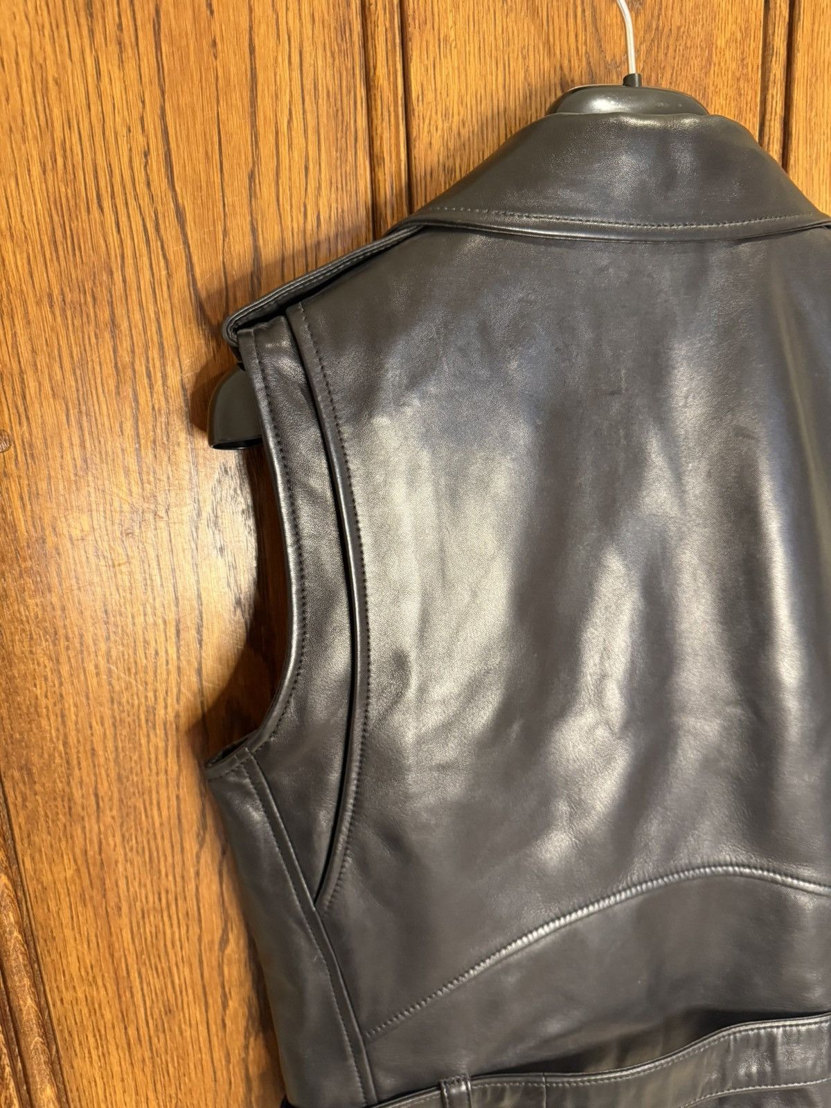 Saint Laurent Paris SS13 Saint Laurent sleeveless biker vest leather jacket L01 Size US S / EU 44-46 / 1 - 13 Thumbnail