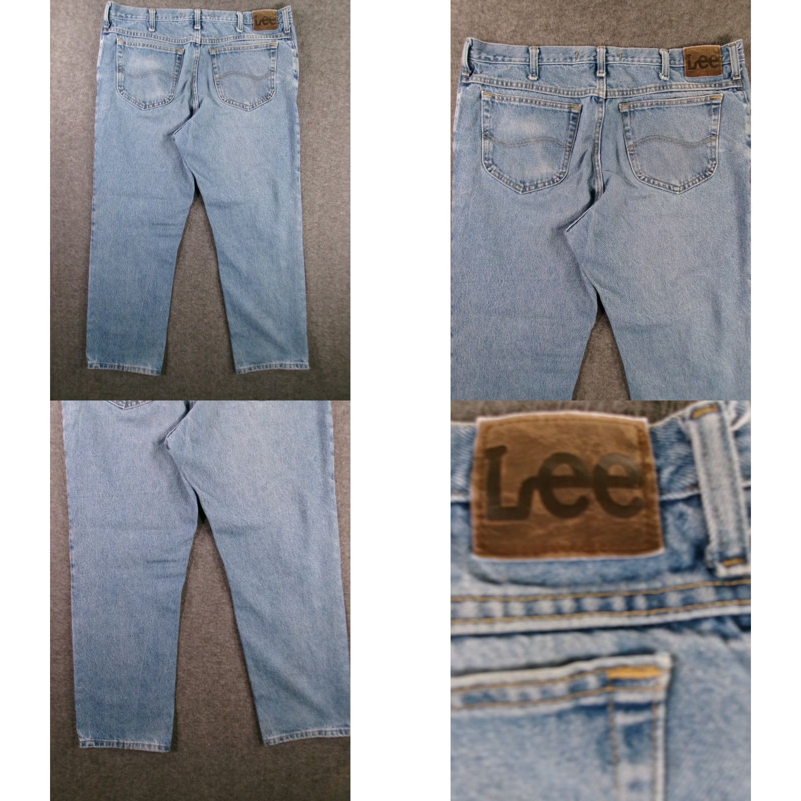 Lee Lee Jeans Men 40X29 Blue Straight Leg Regular Fit Medium Wash Workwear Cotton Vintage 80s 90s USA Logo 5-Pocket Inseam 29" Jeans Mens Size US 40 / EU 56 - 9 Thumbnail