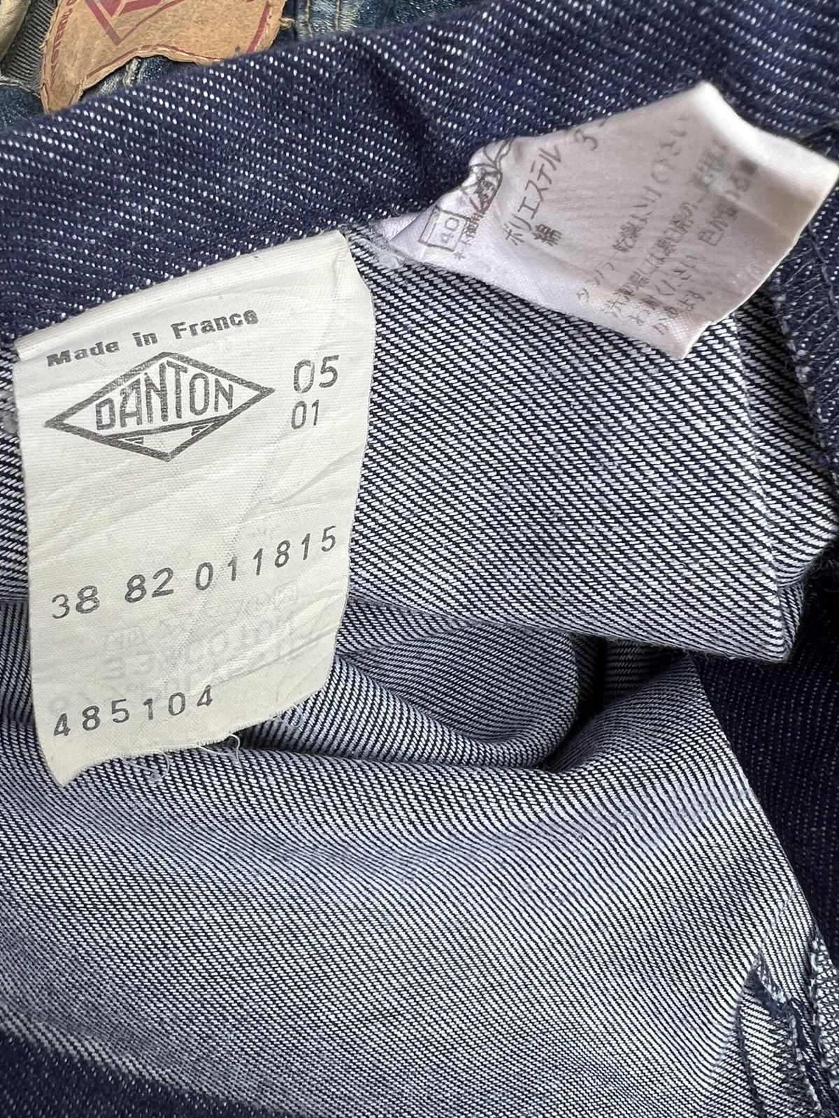 Danton Vintage Danton France Draw String Denim Trouser Pant Size US 29 - 18 Thumbnail