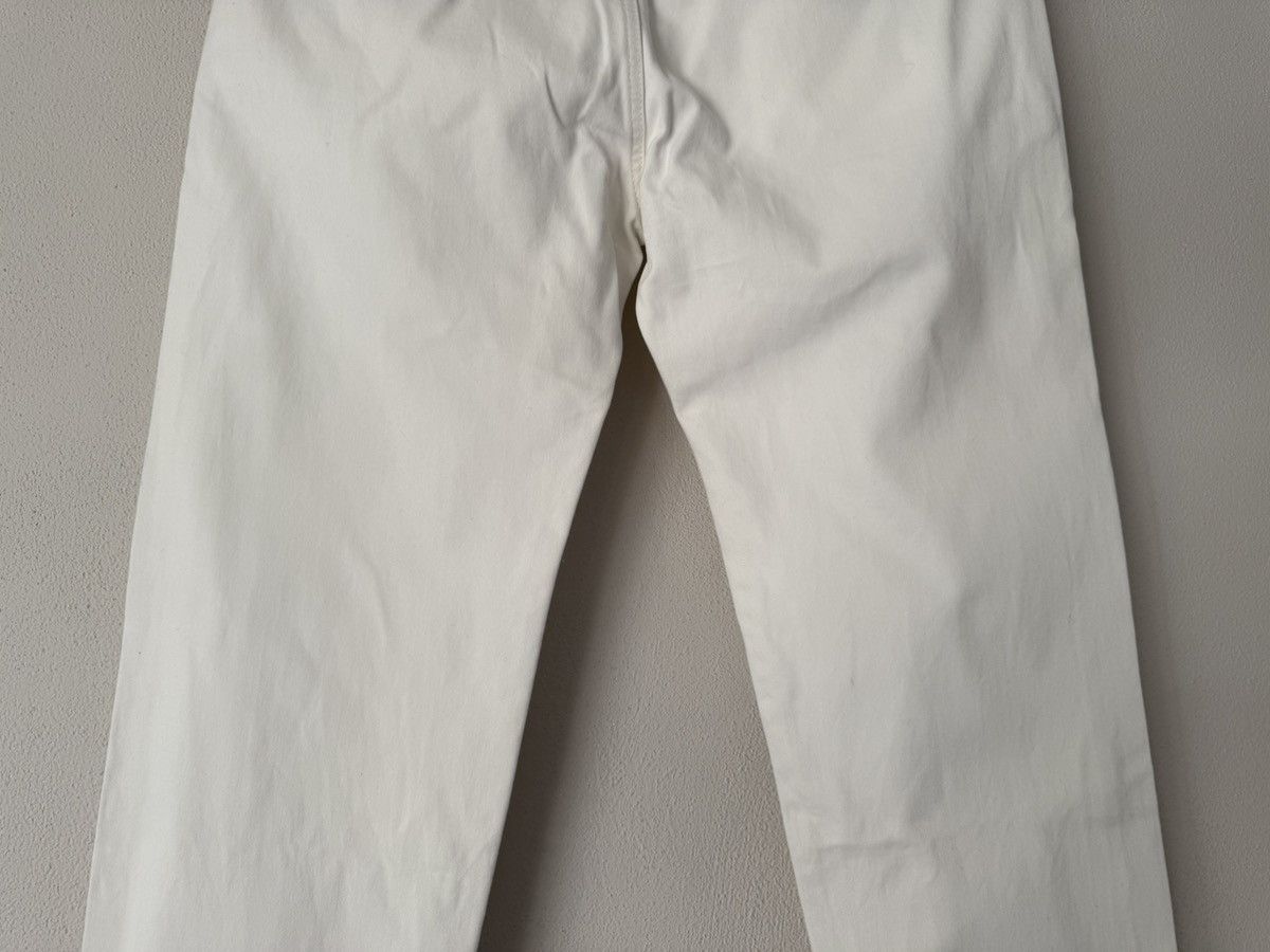 Gucci White Cotton Pants with GG Logo Detail Size US 34 / EU 50 - 12 Thumbnail