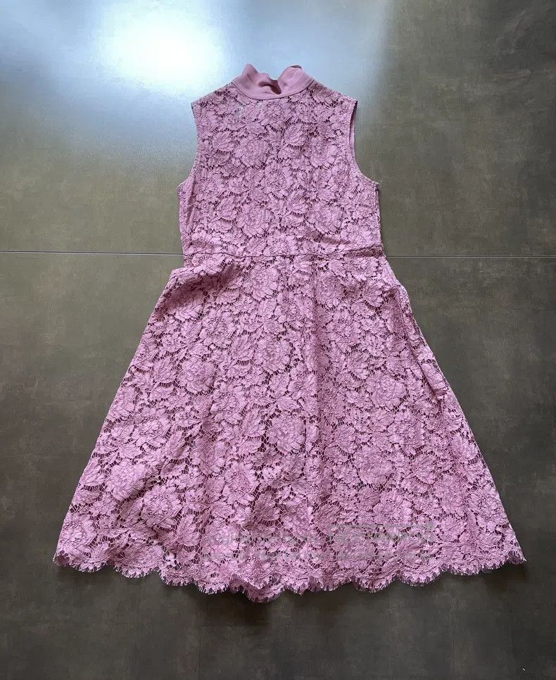 Valentino Valentino Pink lace dress Size L / US 10 / IT 46 - 9 Thumbnail