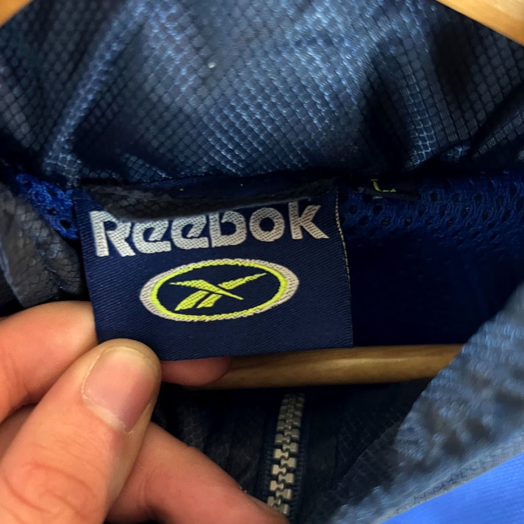 Reebok VINTAGE Reebok Track Jacket Men’s Blue Nylon L Jacket Size US L / EU 52-54 / 3 - 4 Thumbnail