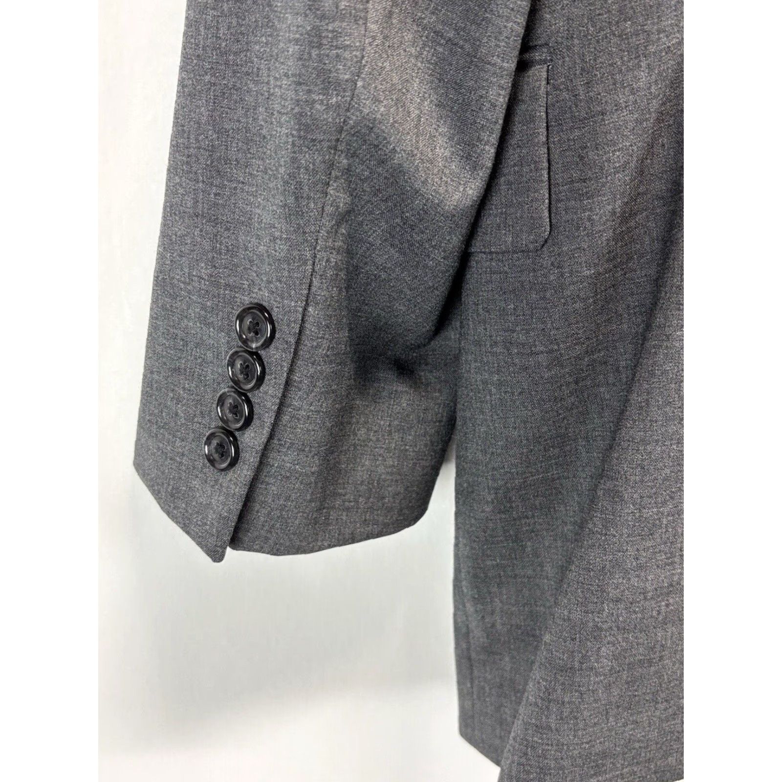 Jos. A. Bank Jos. A. Bank Gray Wool Blazer Jacket Mens 42S Short Business Size 42S - 4 Thumbnail