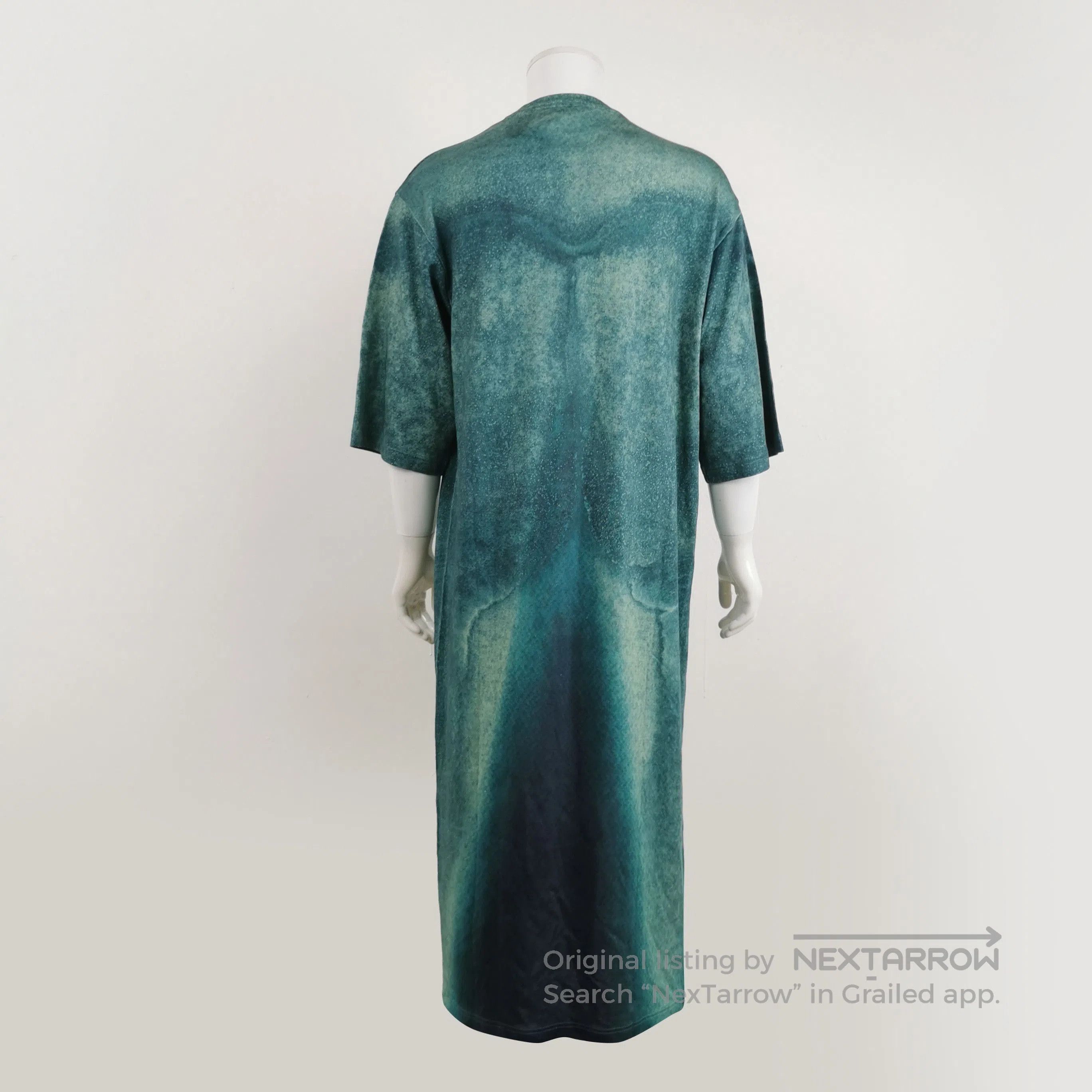 Acne Studios Acne Studios XXS Cotton Gradient Green Long Dress. Size US S / EU 44-46 / 1 - 4 Thumbnail