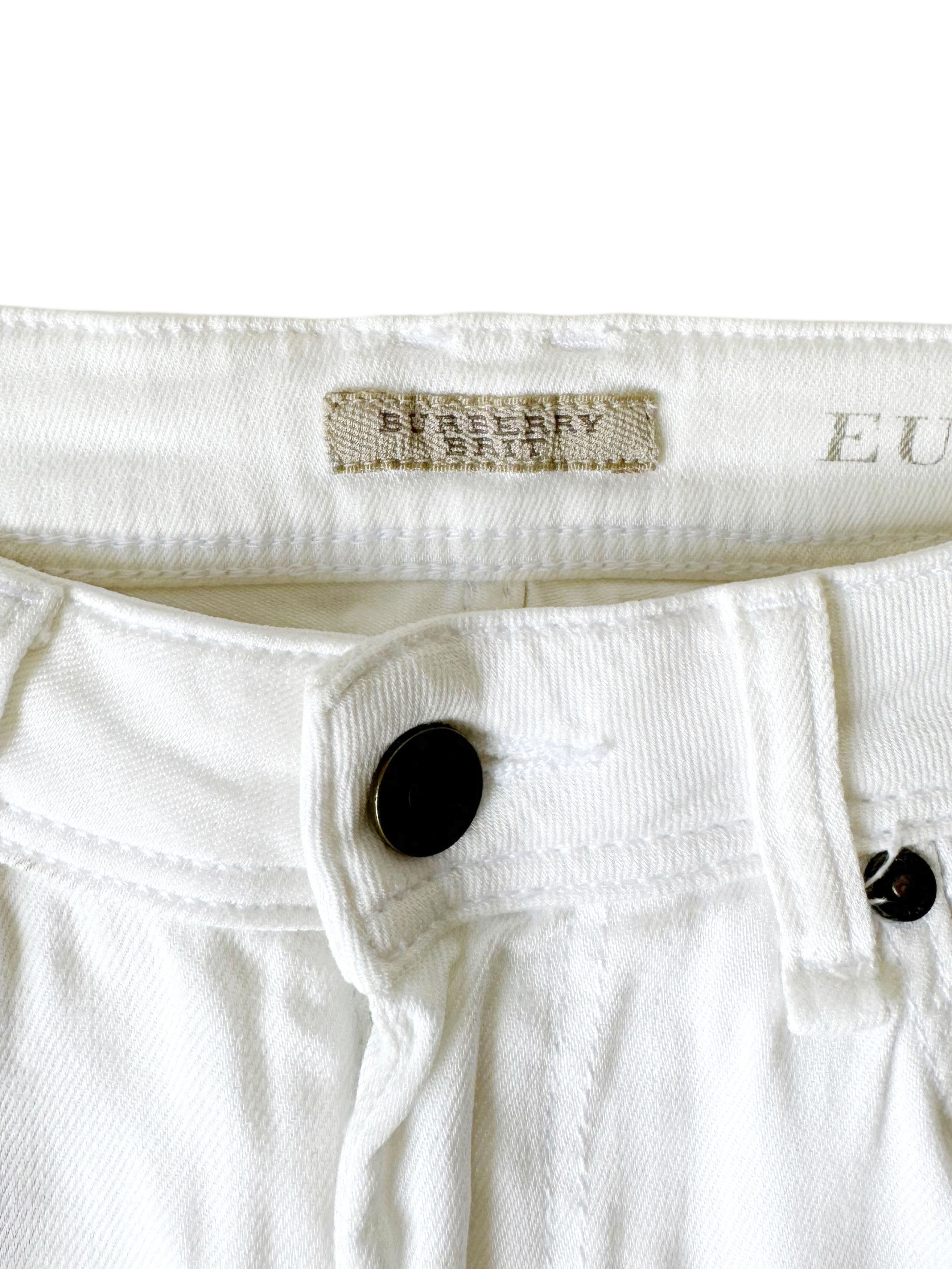 Burberry Burberry Cropped White Euston Jeans Capri W27 Size 27" / US 4 / IT 40 - 3 Thumbnail