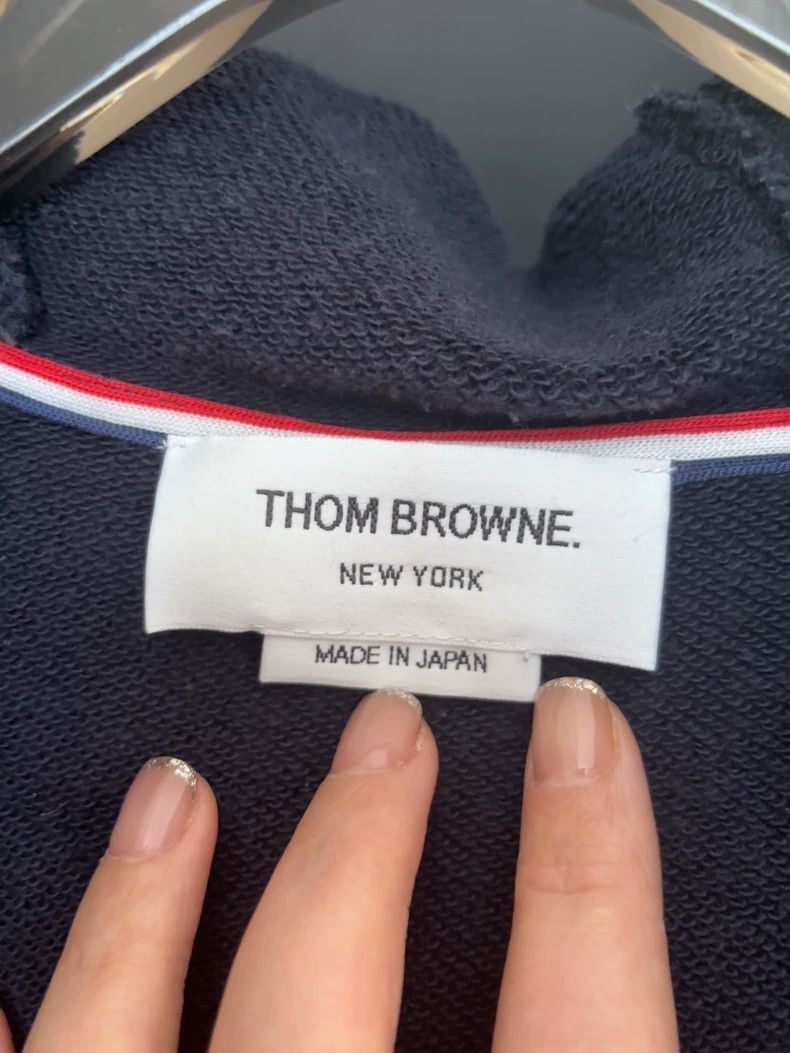 Thom Browne Thom Browne Blue zippered hoodie Size US XS / EU 42 / 0 - 3 Thumbnail