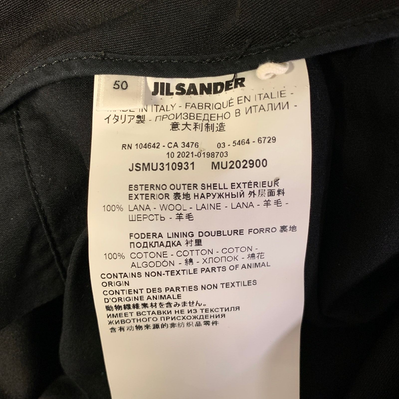Jil Sander JIL SANDER Size 34 Black Wool Zipper Pants Size US 34 / EU 50 - 6 Thumbnail