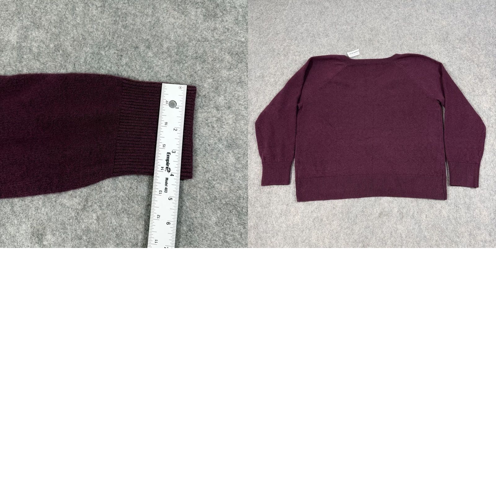 Old Navy Old Navy Sweater Shirt Mens L Burgundy Red V-Neck Pullover Knit Long Sleeve Size US L / EU 52-54 / 3 - 11 Thumbnail