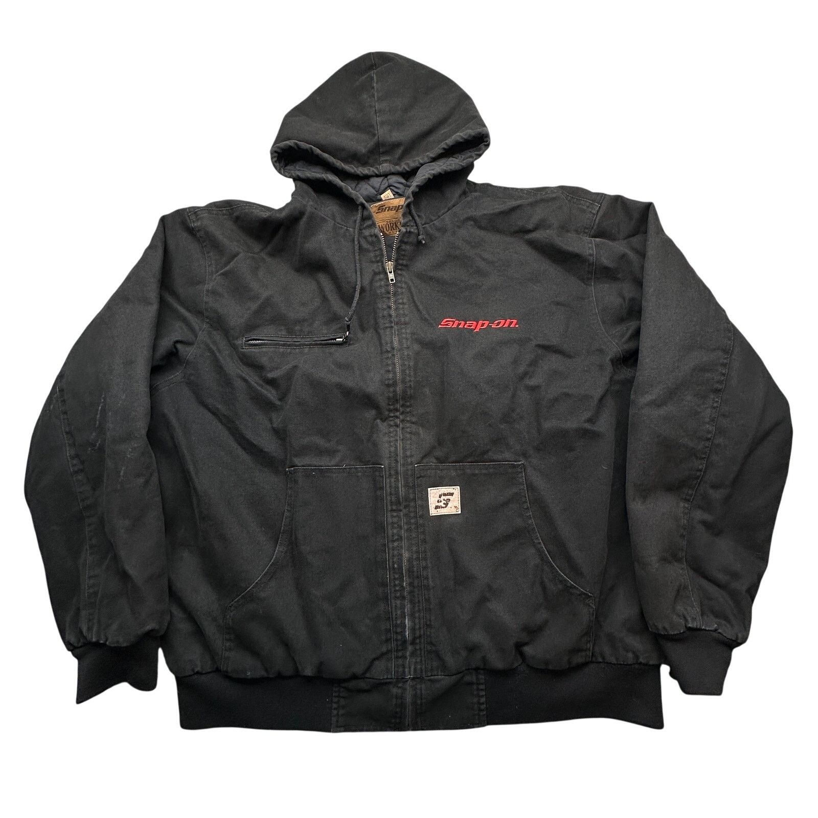 Other 2005 Snap-On Tools Duck Canvas Black Hooded Work Jacket 2XL Size US XXL / EU 58 / 5 - 1 Thumbnail