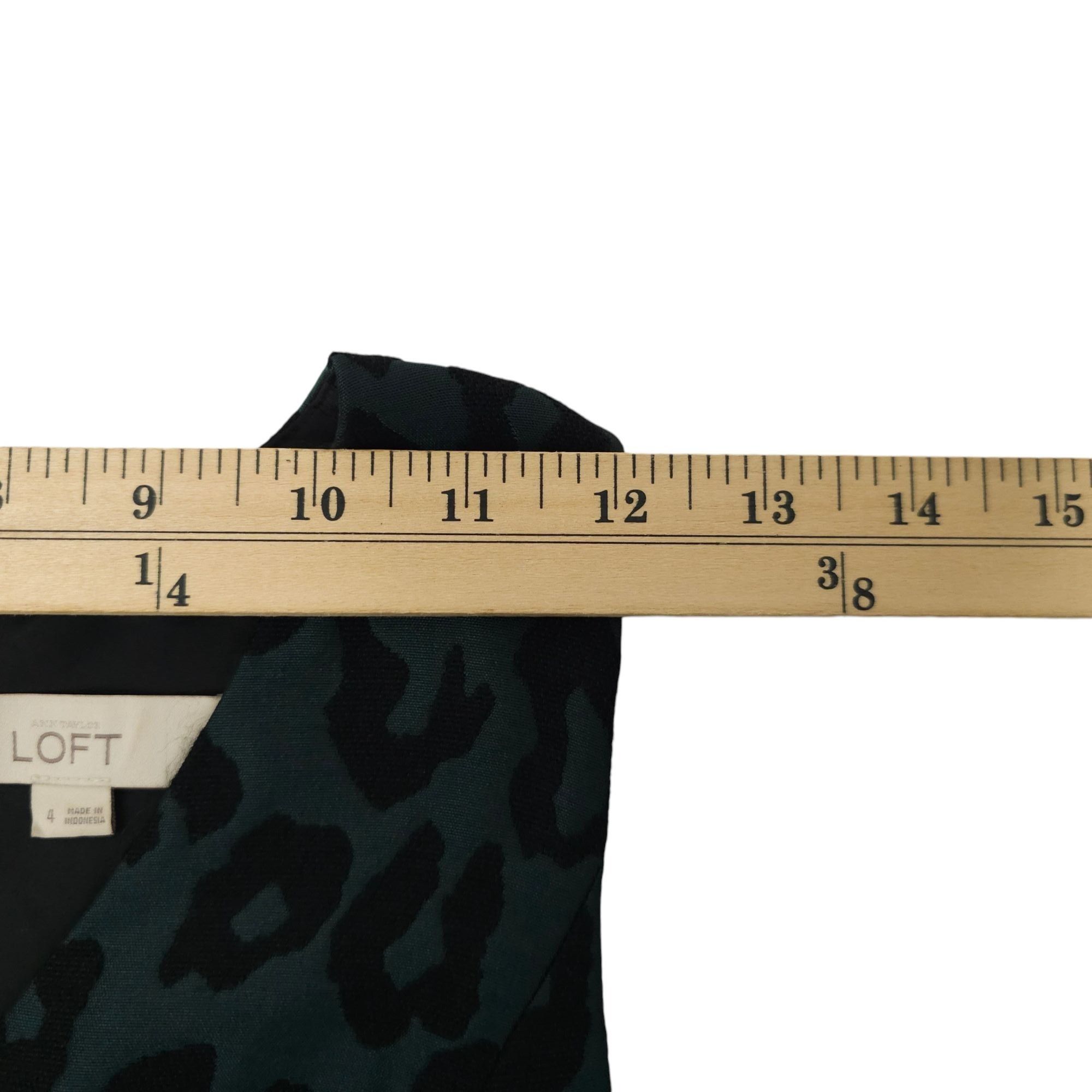Loft Ann Taylor Loft Leopard Print Jacquard Fit & Flare Dress 4 Size S / US 4 / IT 40 - 18 Thumbnail
