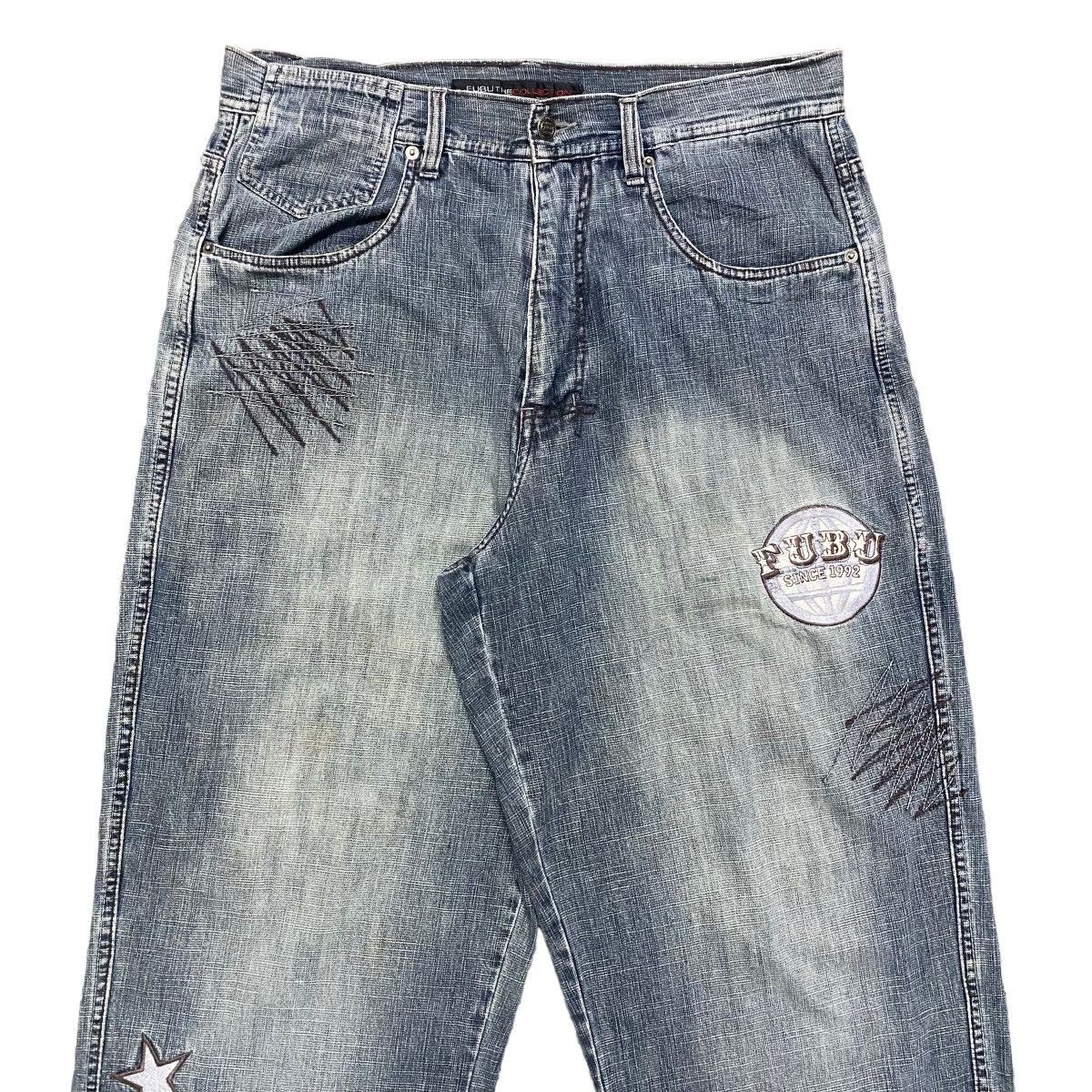 Fubu Vintage FUBU VARSITY Denim Baggy Pants Size US 34 / EU 50 - 3 Thumbnail