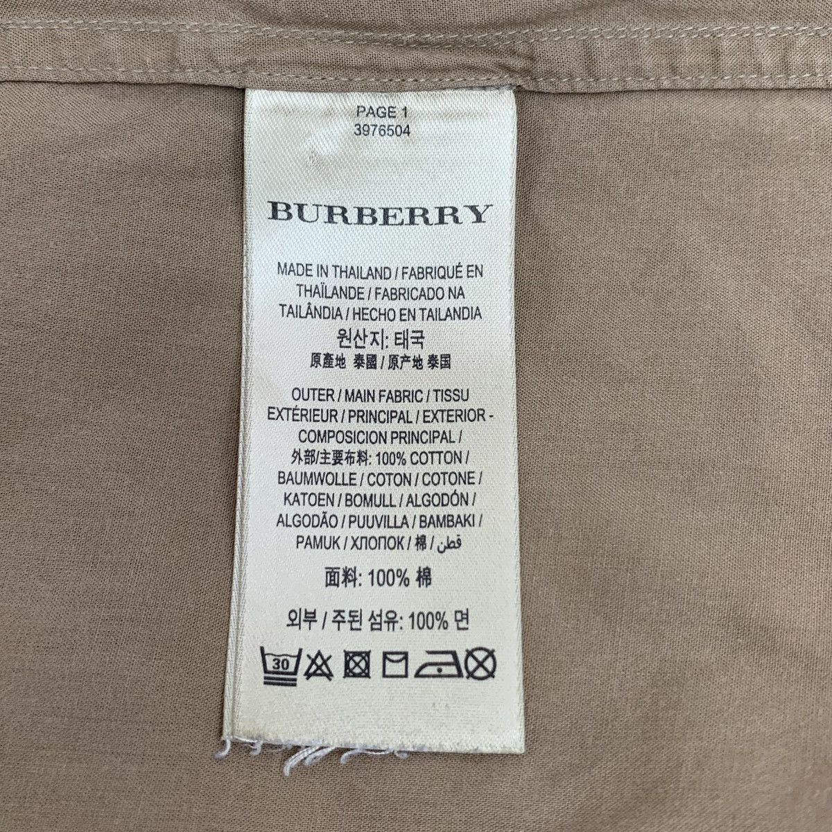 Burberry Burberry Classic Check Cotton Lapel Long Sleeve Shirt K26WX Size XS / US 0-2 / IT 36-38 - 6 Thumbnail