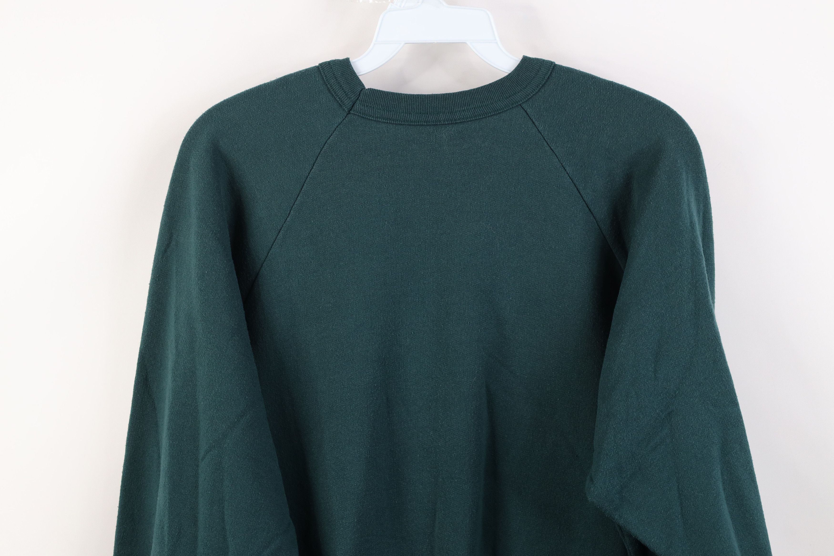 Vintage Vintage 90s Streetwear Canada Wilderness Sweatshirt Green Size L / US 10 / IT 46 - 13 Thumbnail